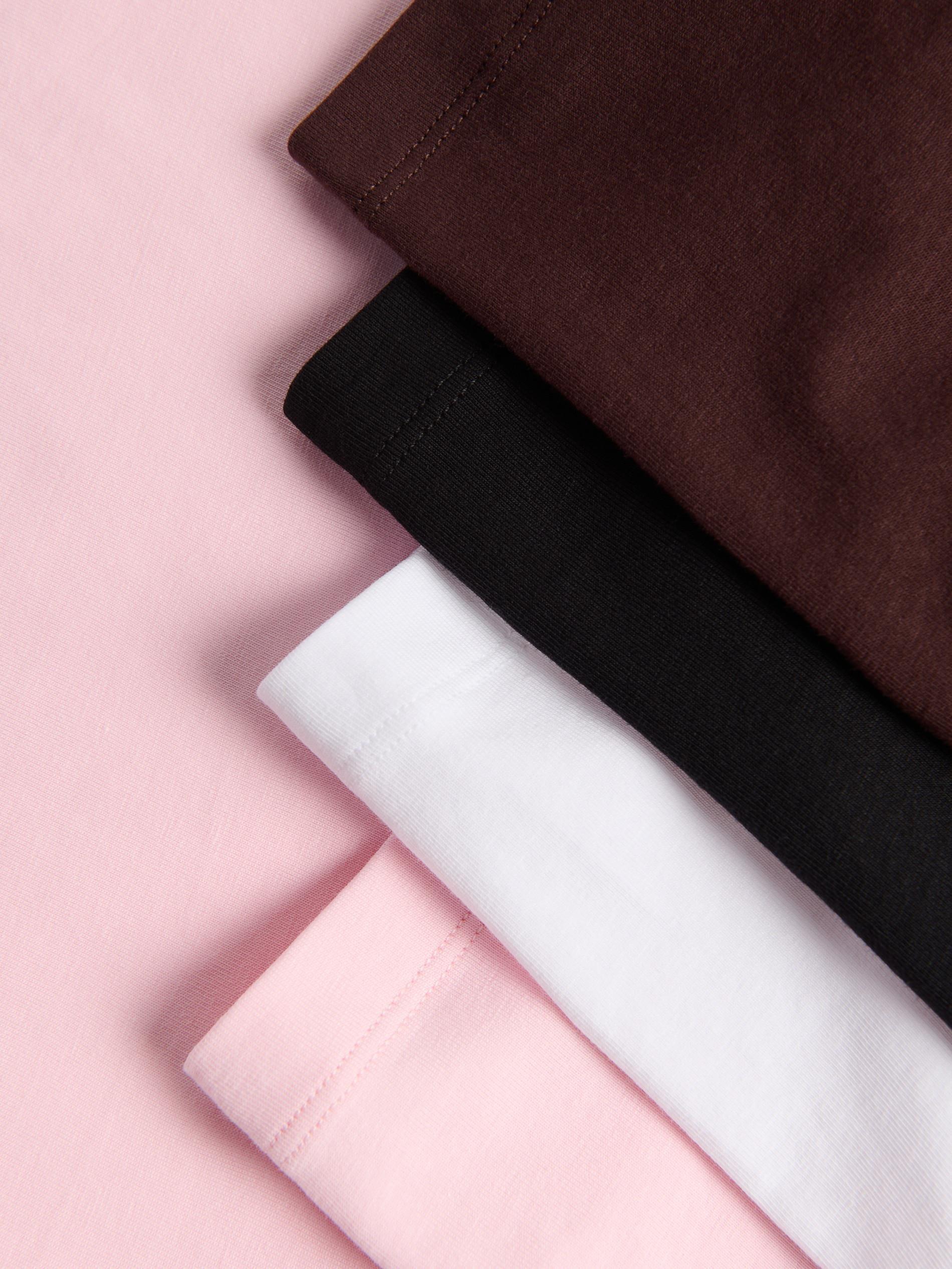 White Slim Fit T-Shirt, White, large image number 5