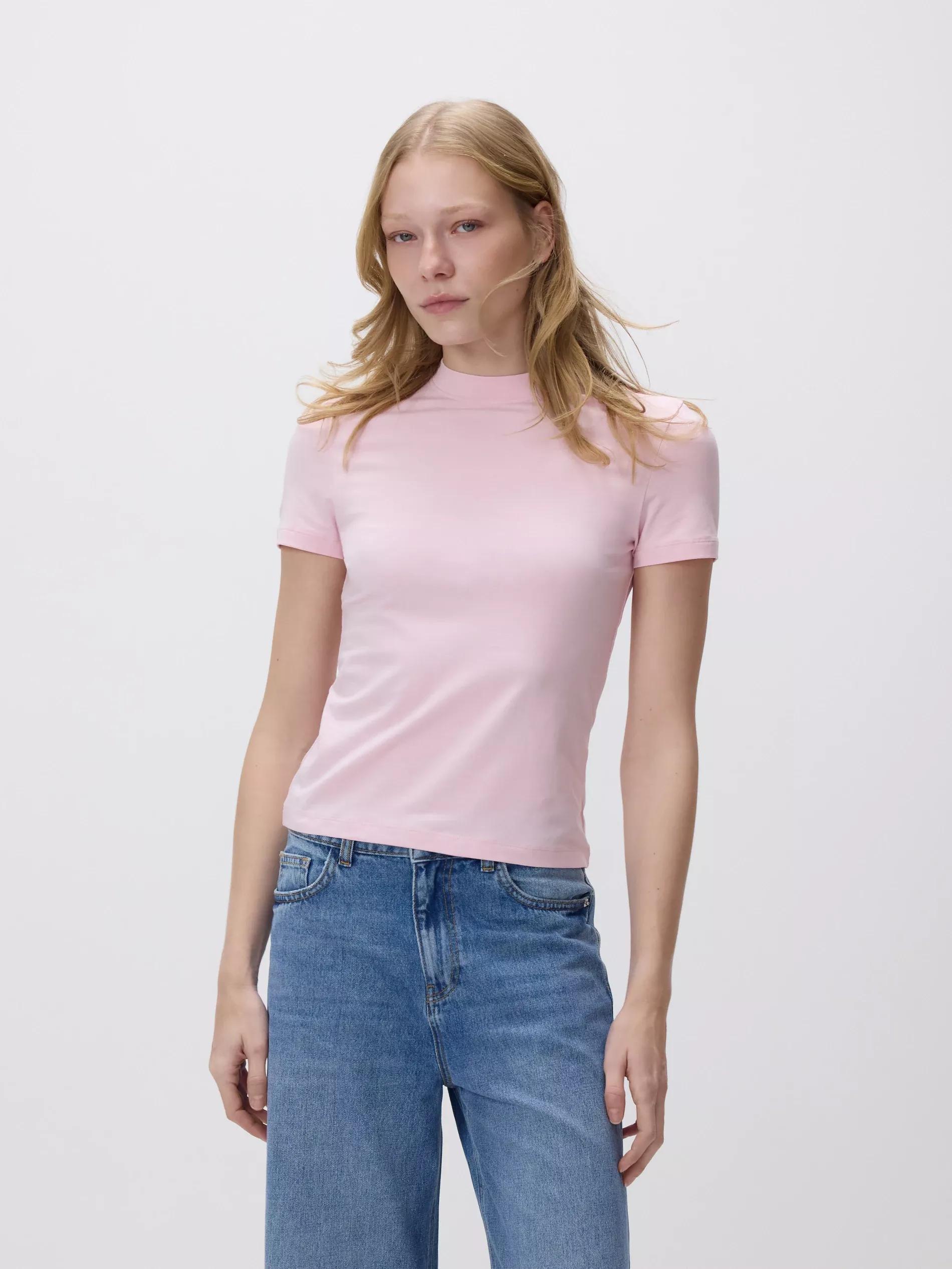 Pink Slim Fit T-Shirt, Pink, large image number 1
