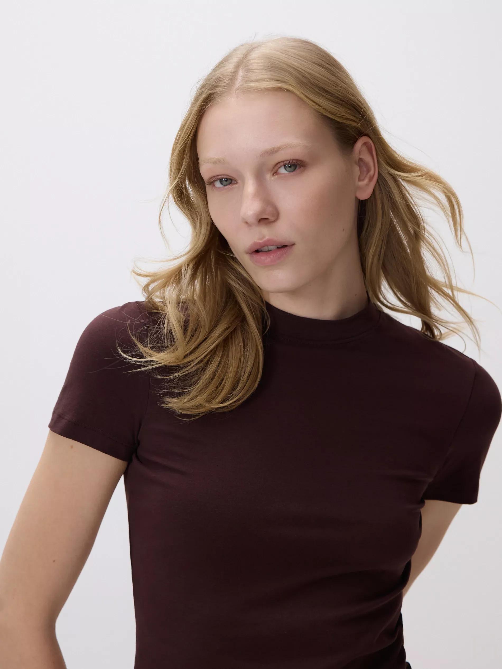 Brown Slim Fit T-Shirt, Brown, medium