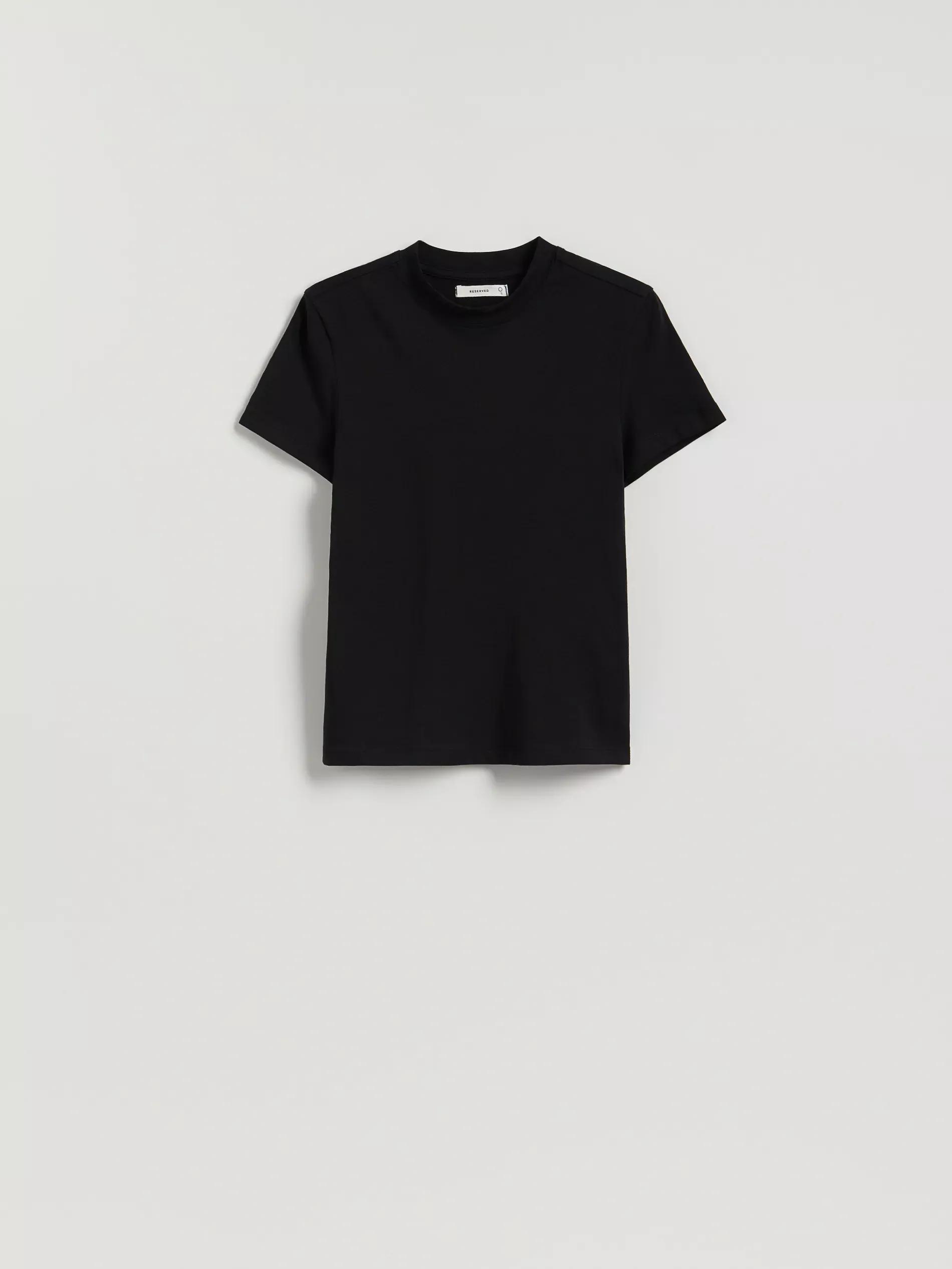 Black Slim Fit T-Shirt, Black, large image number 4