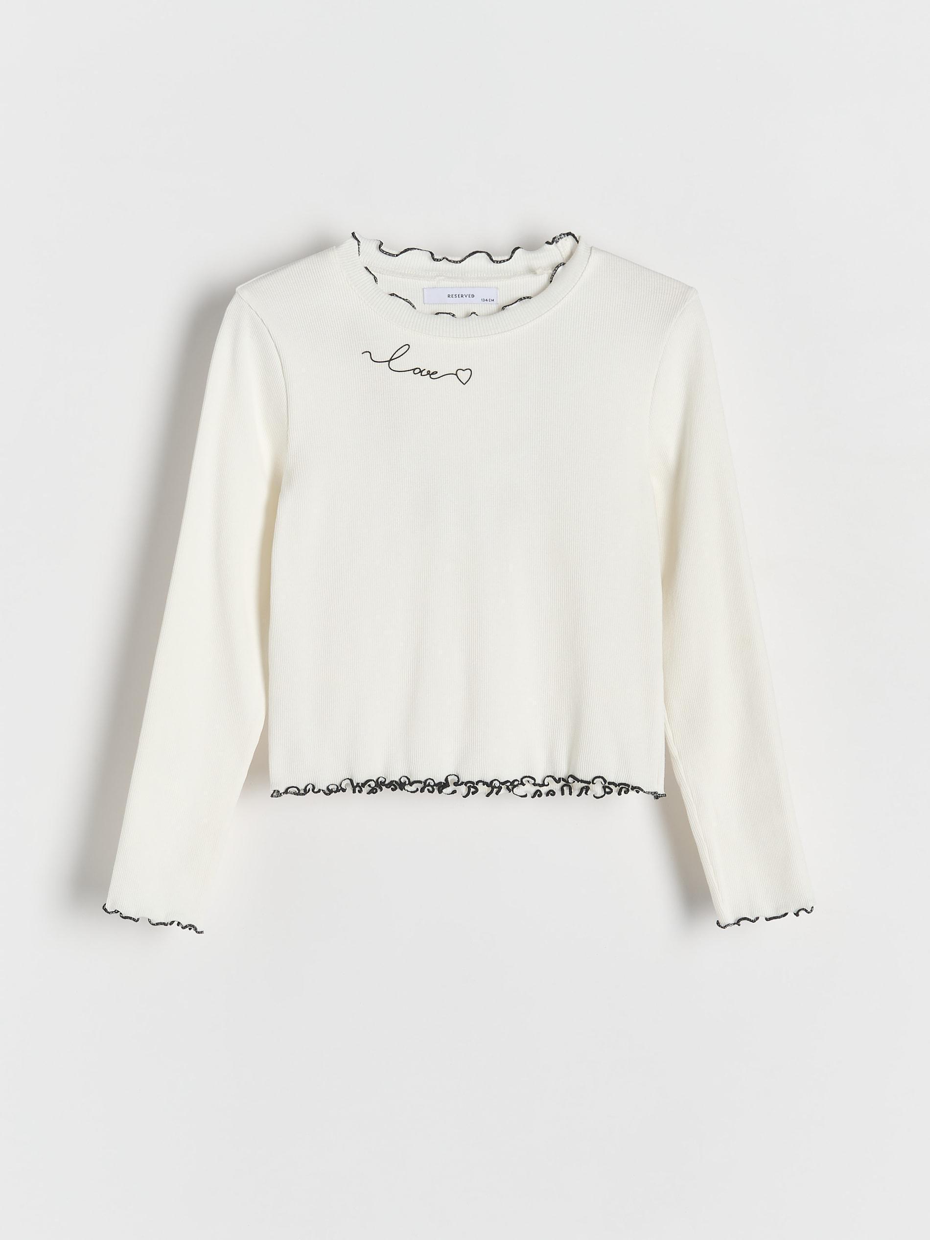 Cream T-Shirt, Kids Girl, , large image number 2