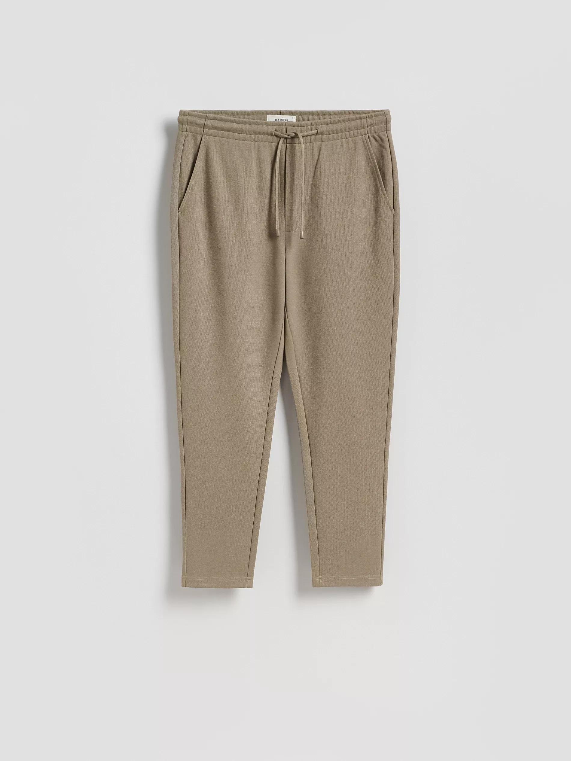 Beige Regular Trousers, , medium