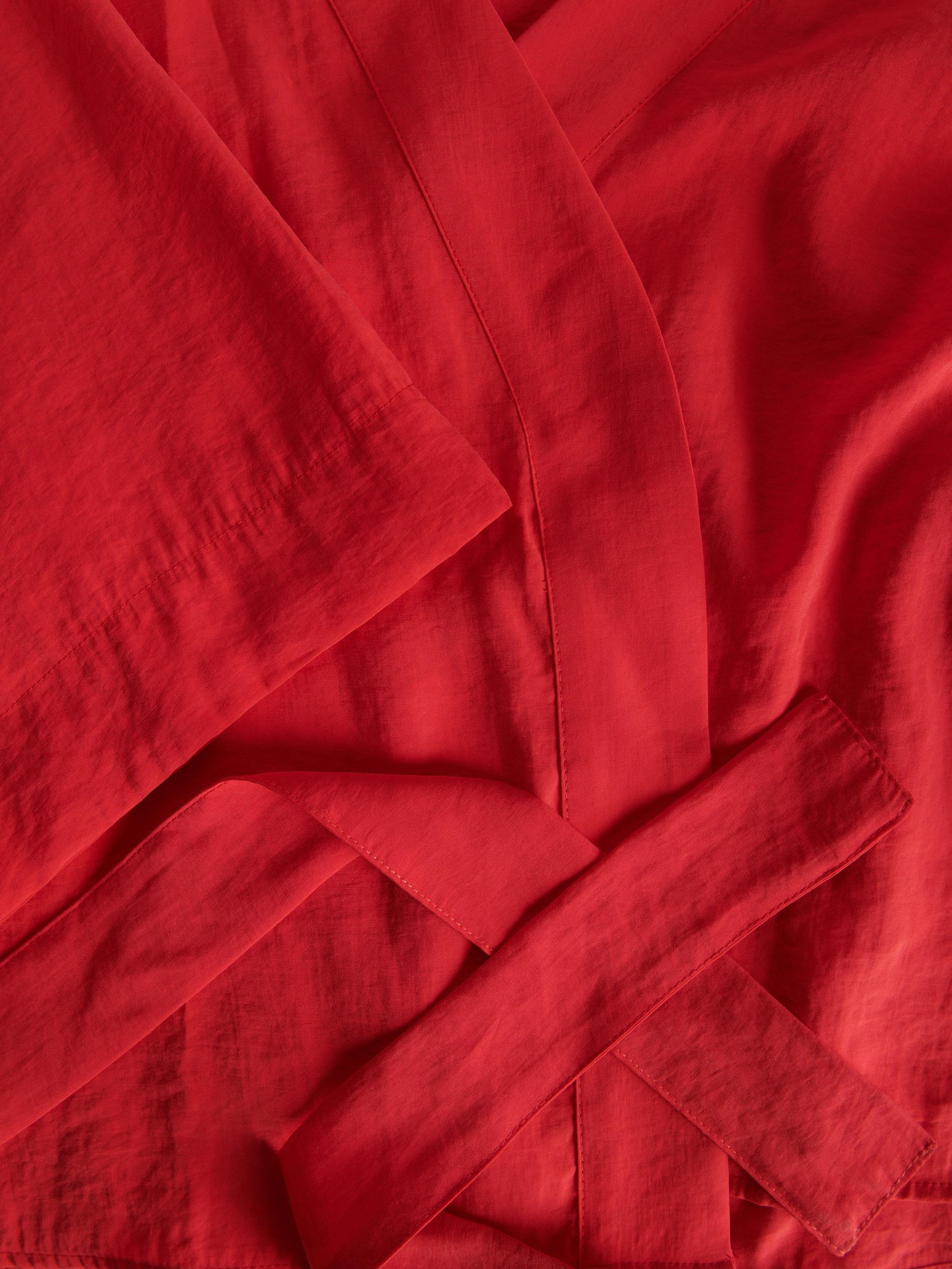 Red Blouse With Tie Detail, , large image number 12