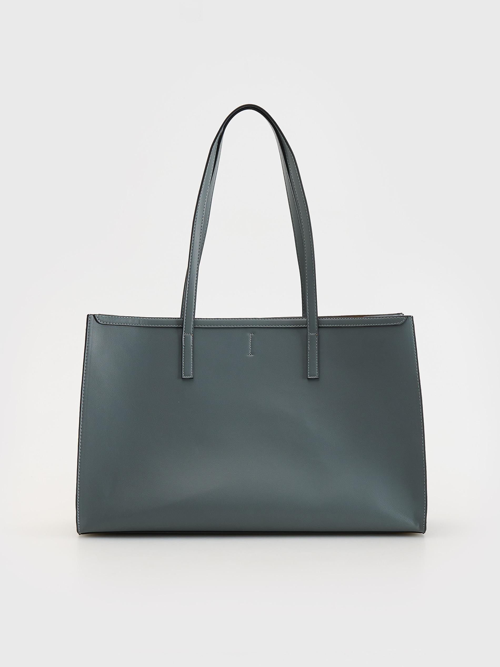 Grey Shopper Bag, Grey, large image number 1