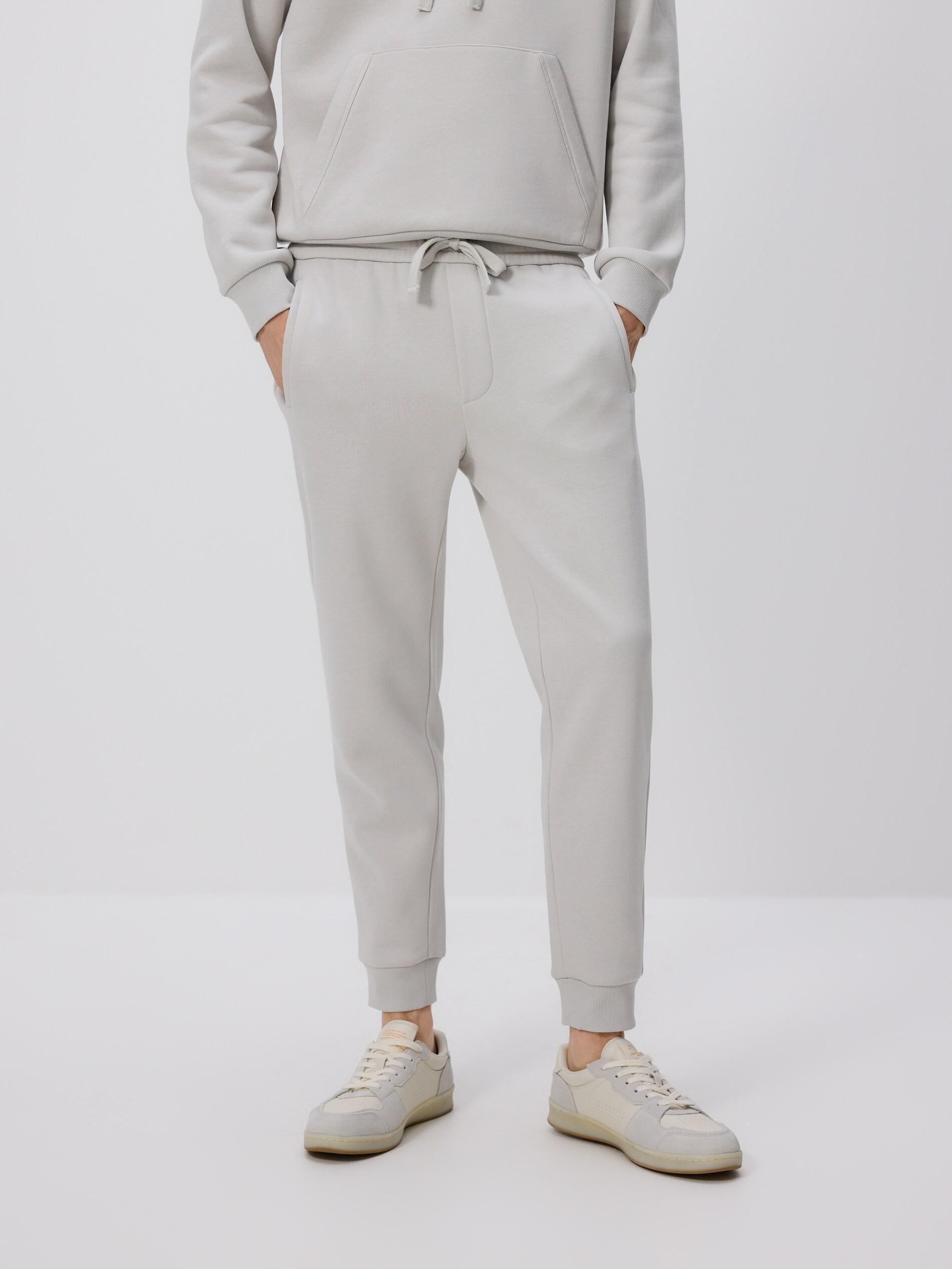 Grey Slim Sweatpants, Light grey, medium