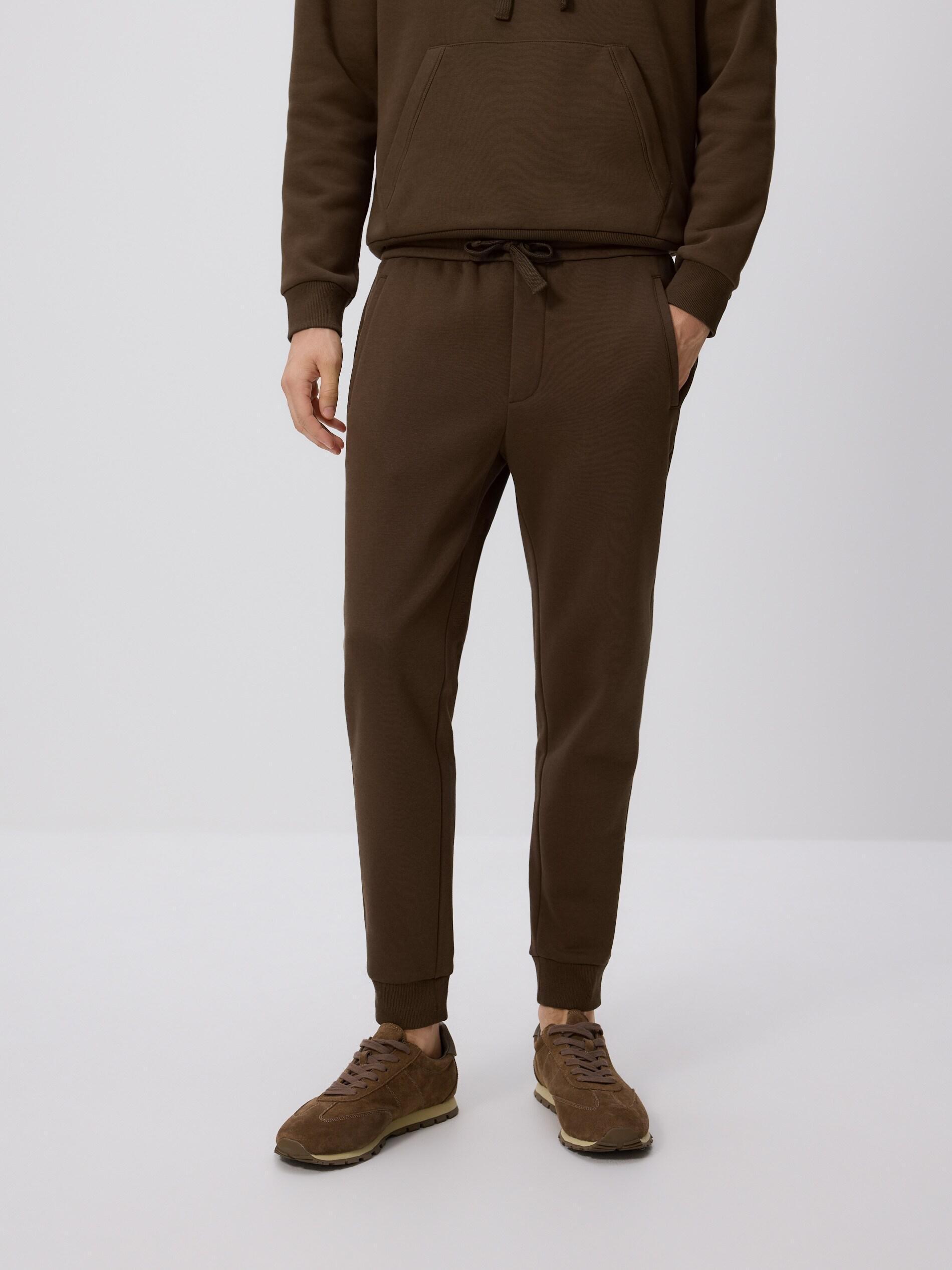 Brown Slim Sweatpants, Brown, medium
