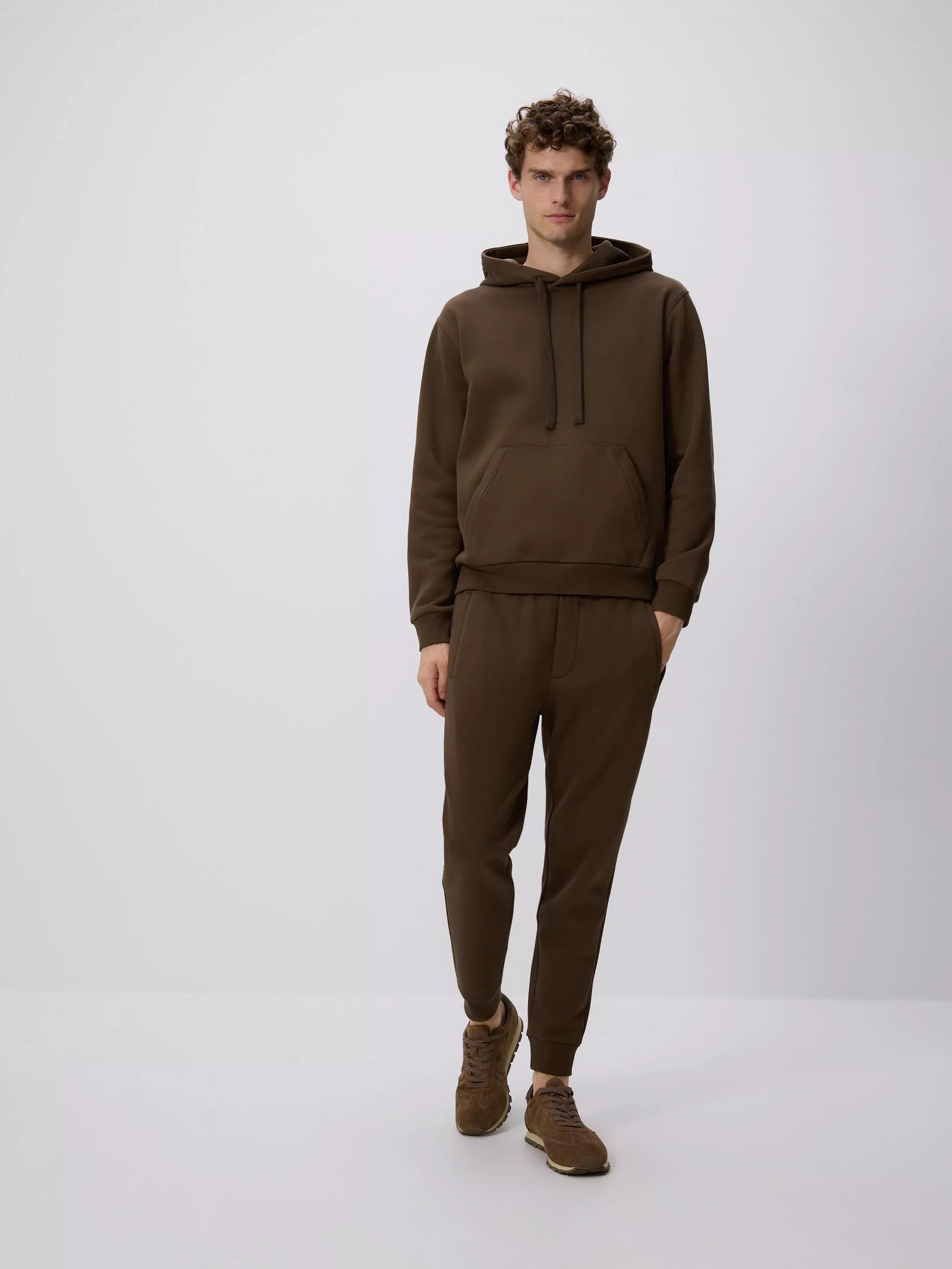 Brown Slim Sweatpants, Brown, medium