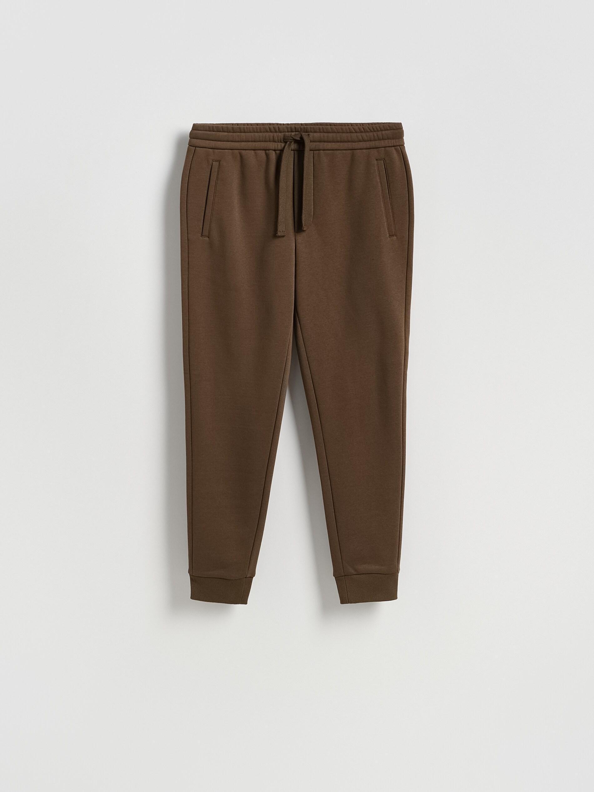 Brown Slim Sweatpants, Brown, large image number 3