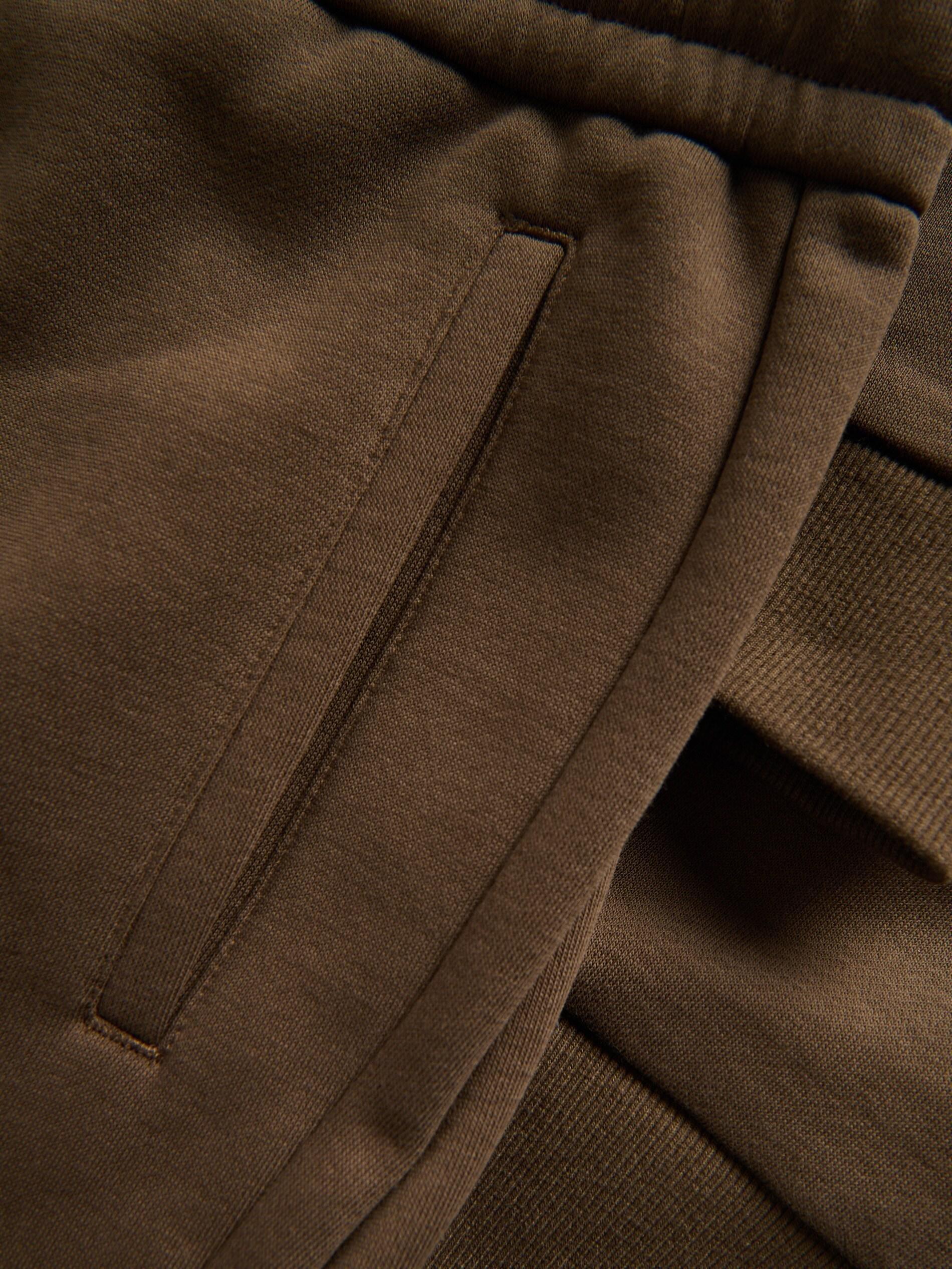 Brown Slim Sweatpants, Brown, large image number 4