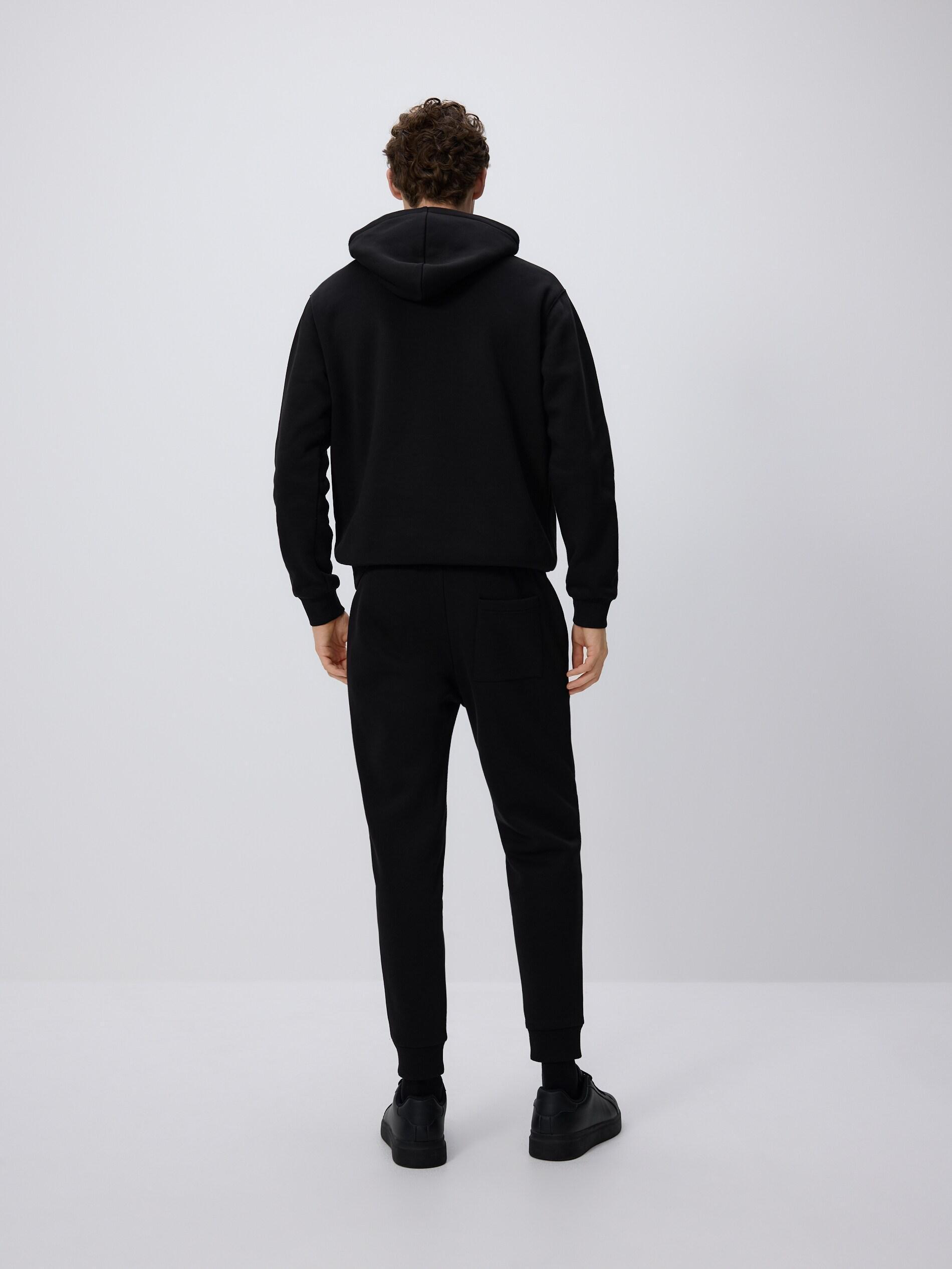Black Slim Sweatpants, Black, large image number 2