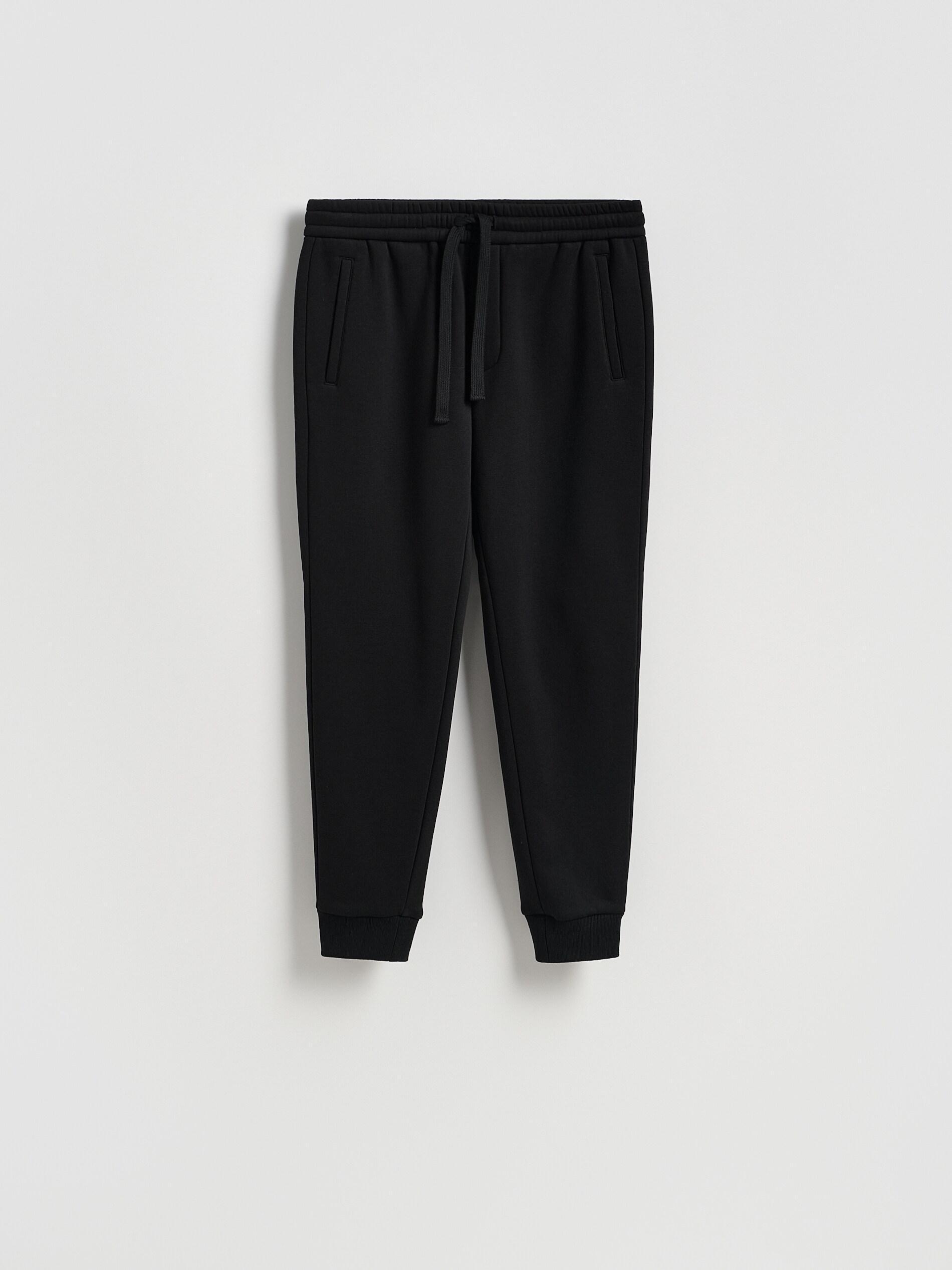 Black Slim Sweatpants, Black, large image number 3
