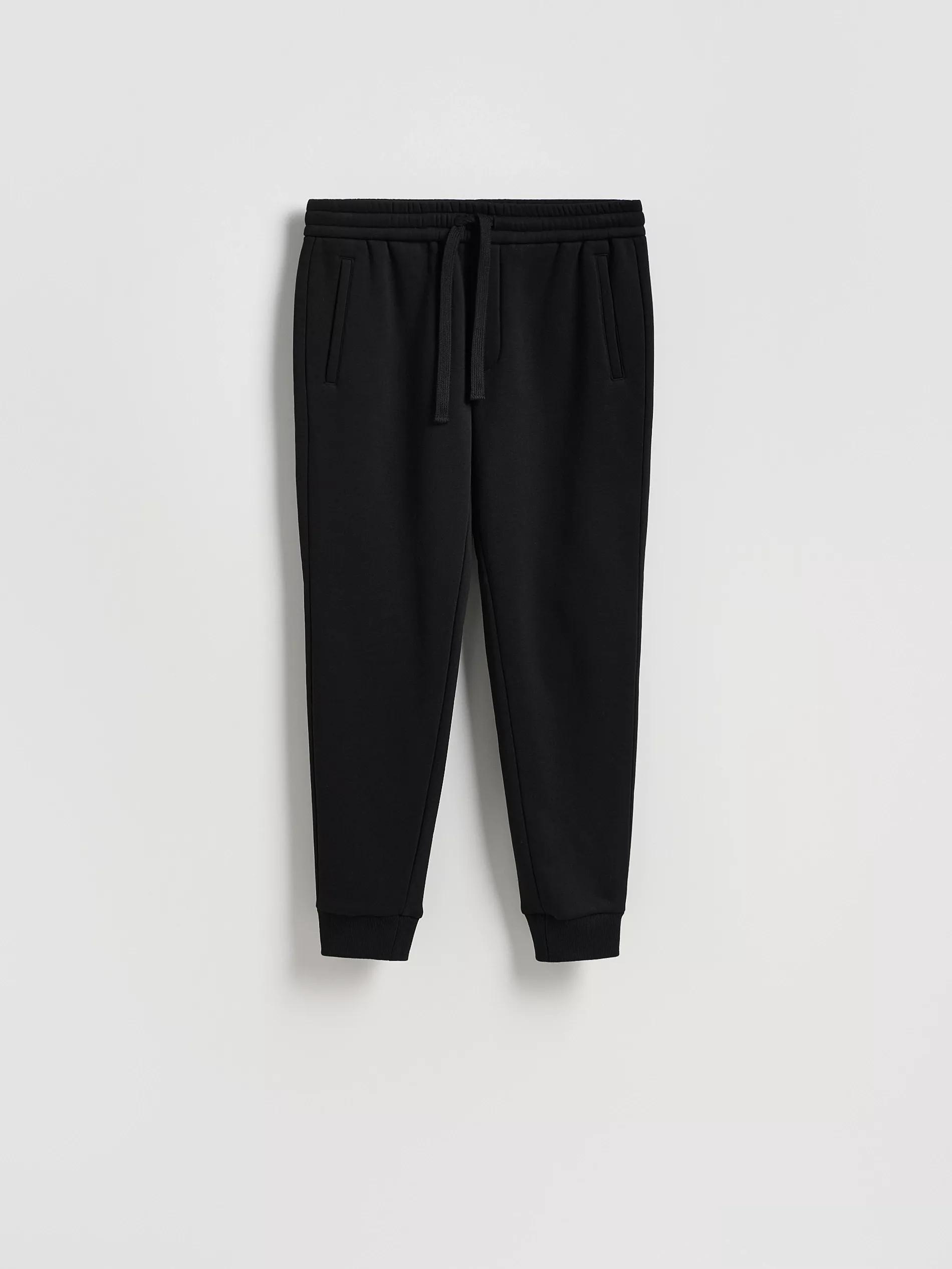 Black Slim Sweatpants, Black, large image number 3