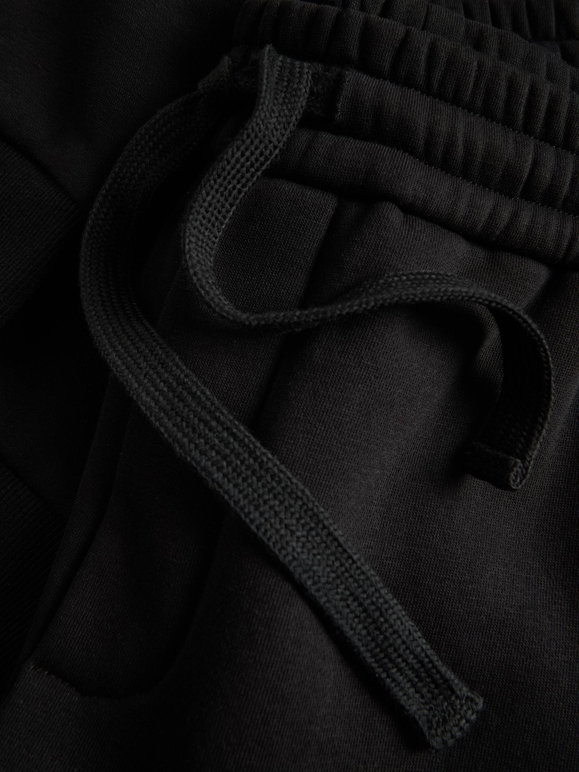 Black Slim Sweatpants, Black, large image number 4