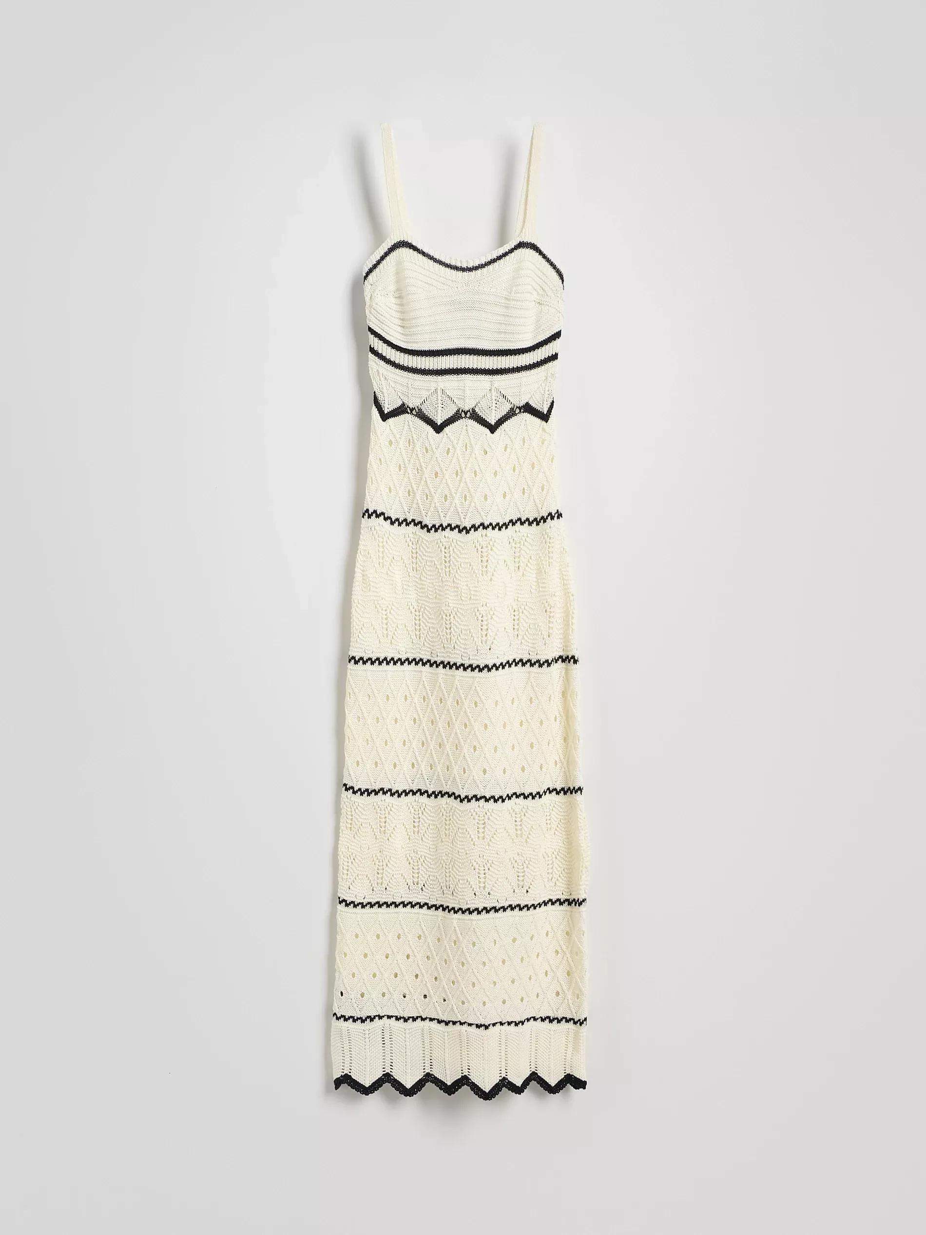 Cream Long Beach Cover-Up, , large image number 5