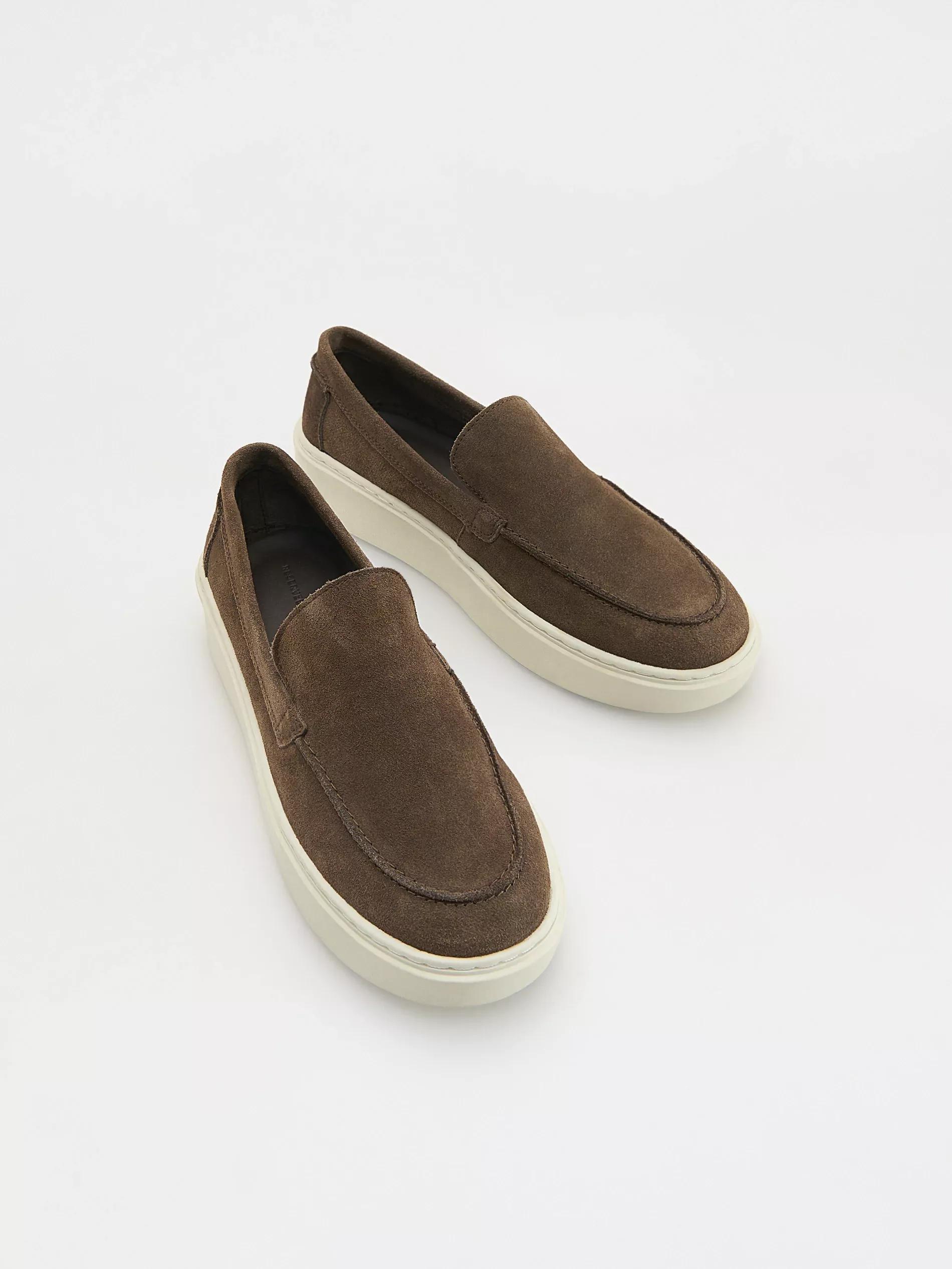 Brown Leather Sneakers, , large image number 0