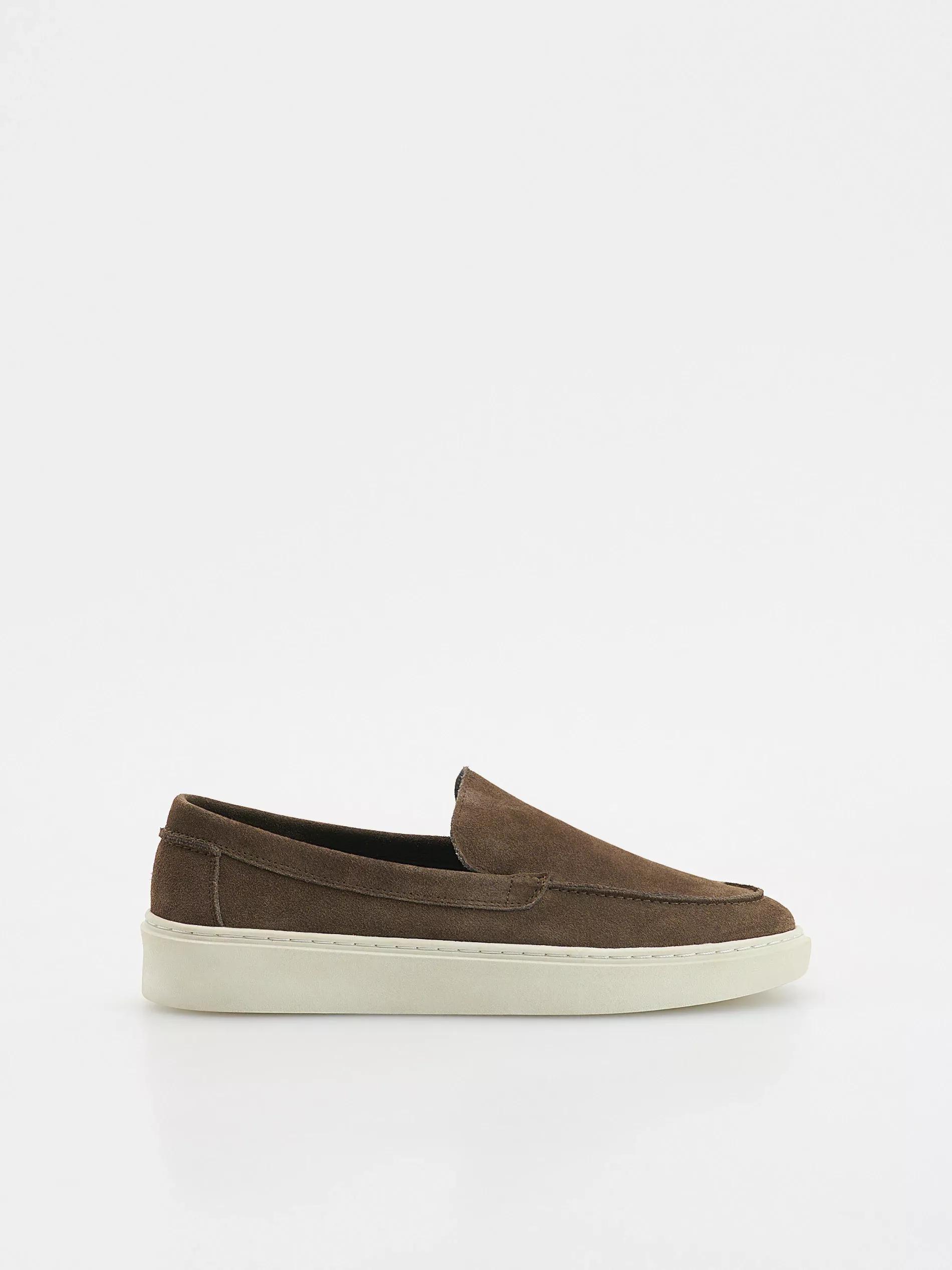 Brown Leather Sneakers, , large image number 1