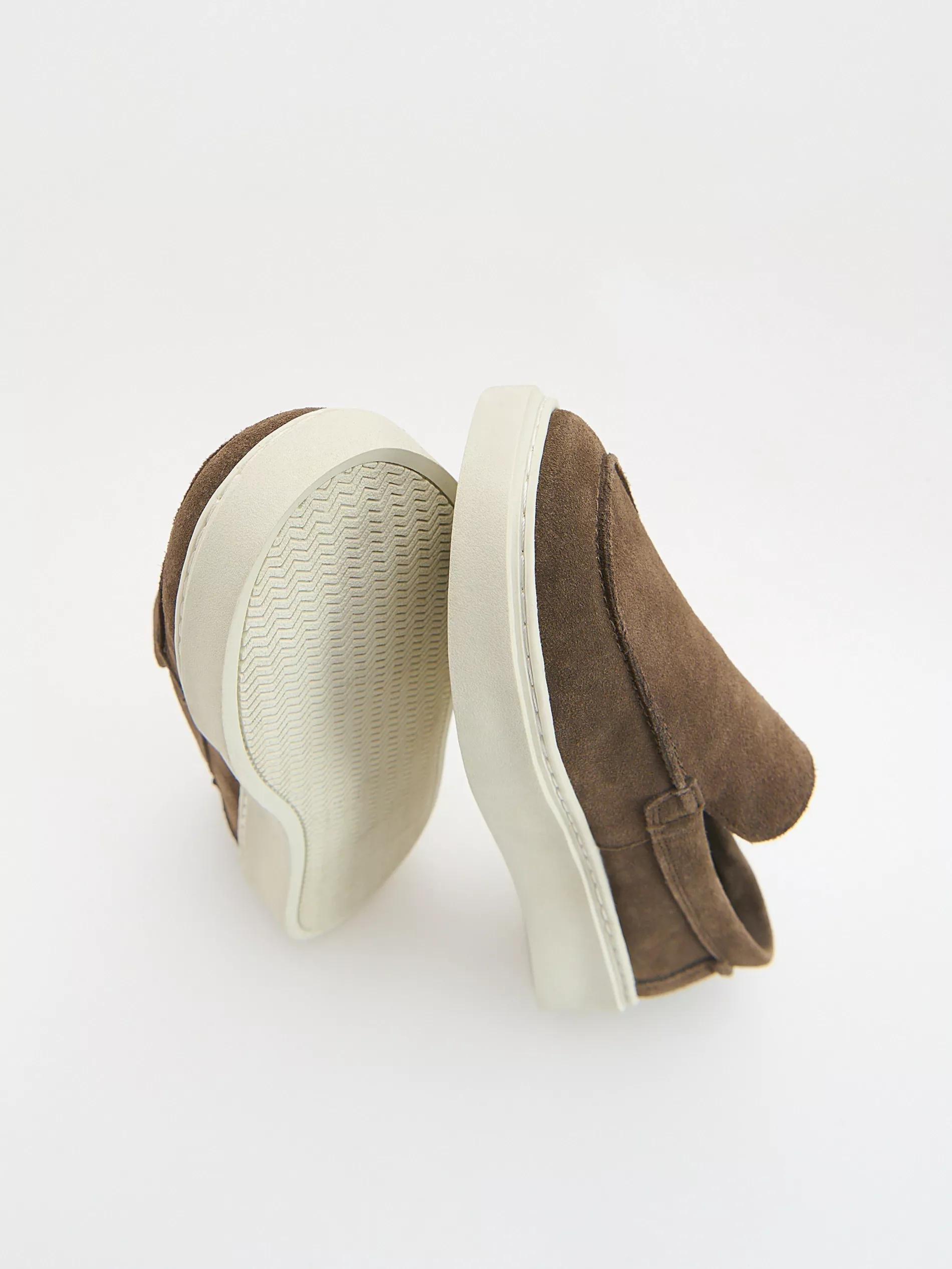 Brown Leather Sneakers, , large image number 3