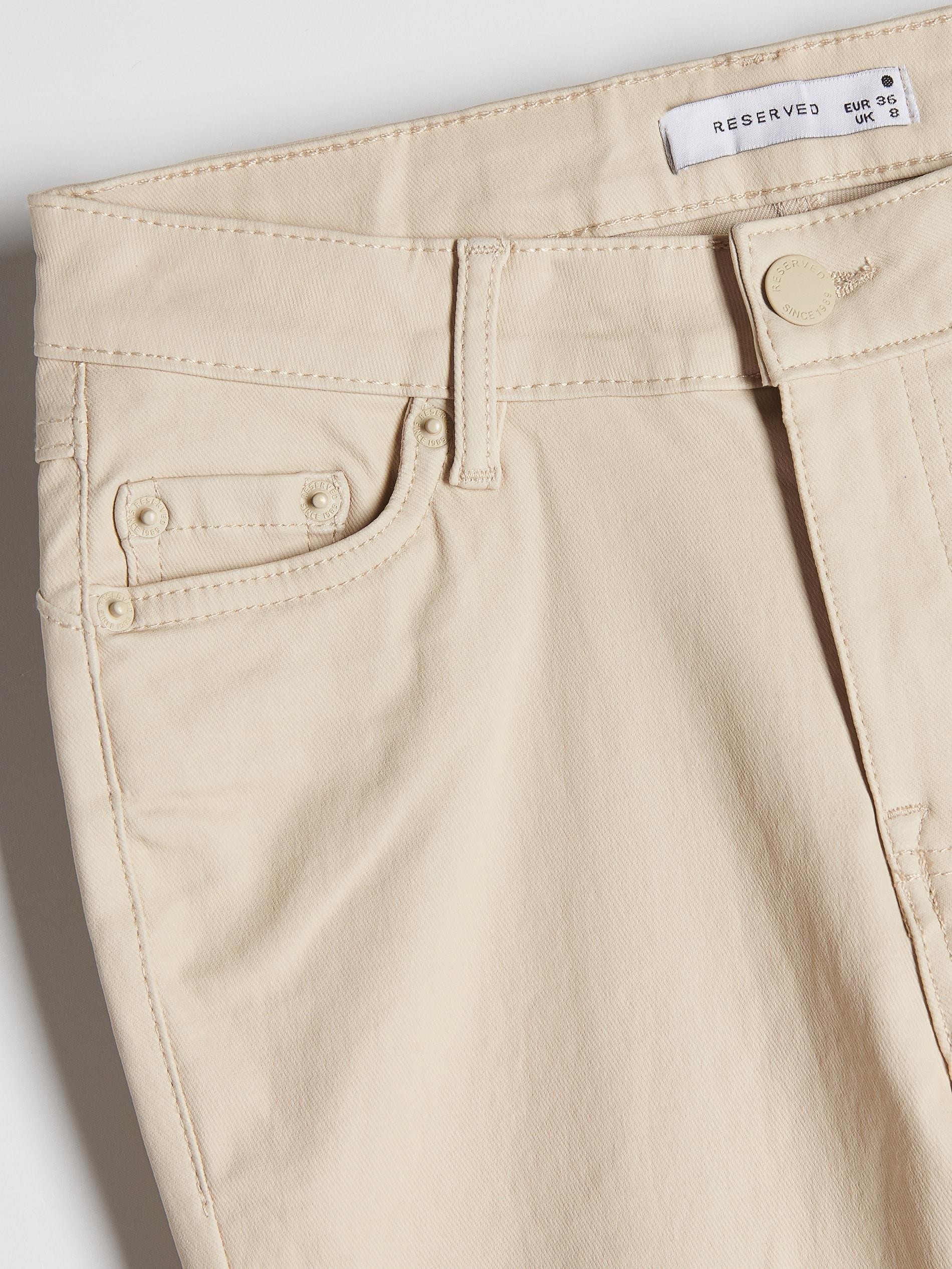 Cream Push Up Pants, Women, , large image number 4