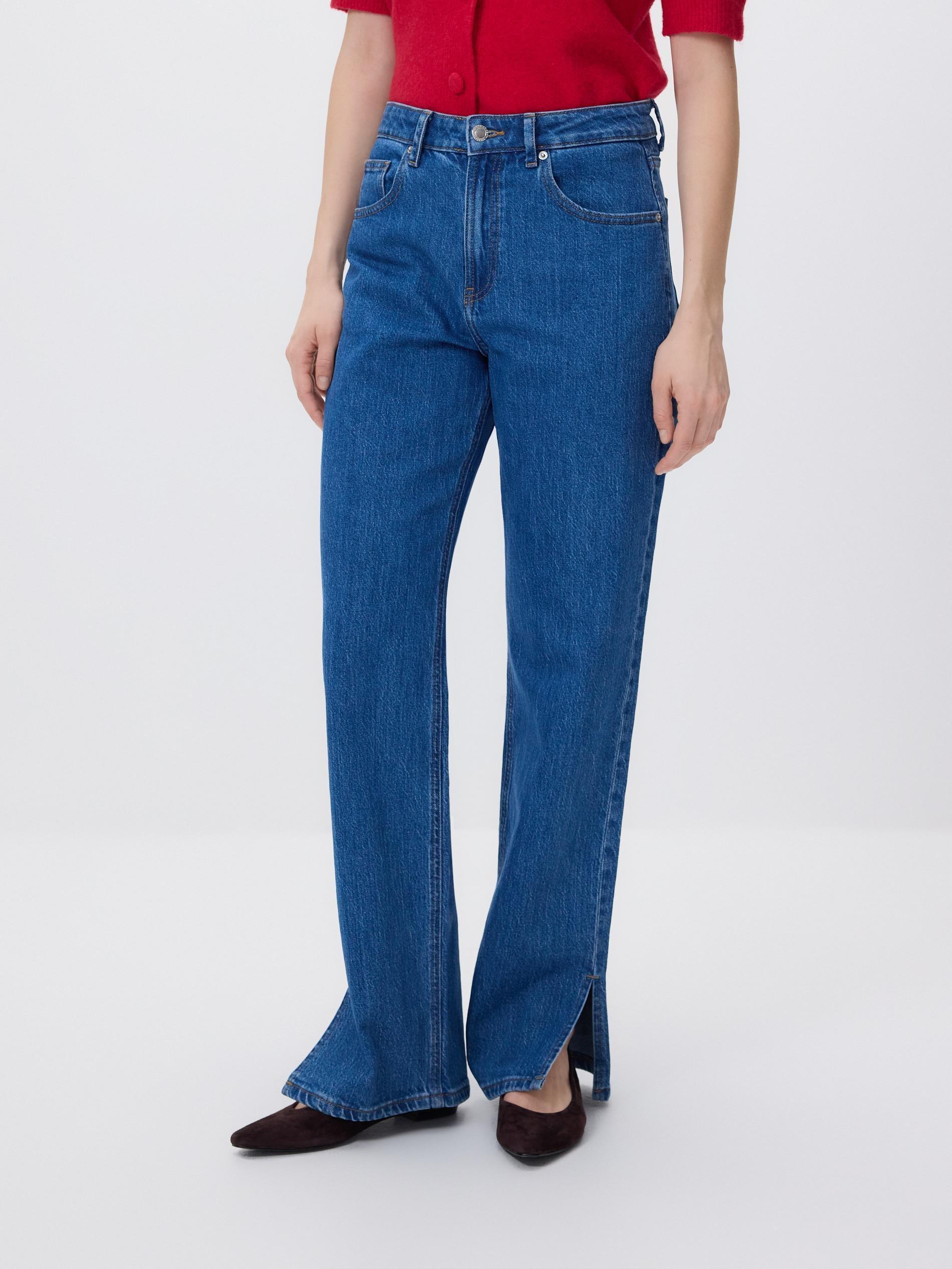 LADIES` JEANS T ROUSERS BLUE JEANS, Blue, large image number 1