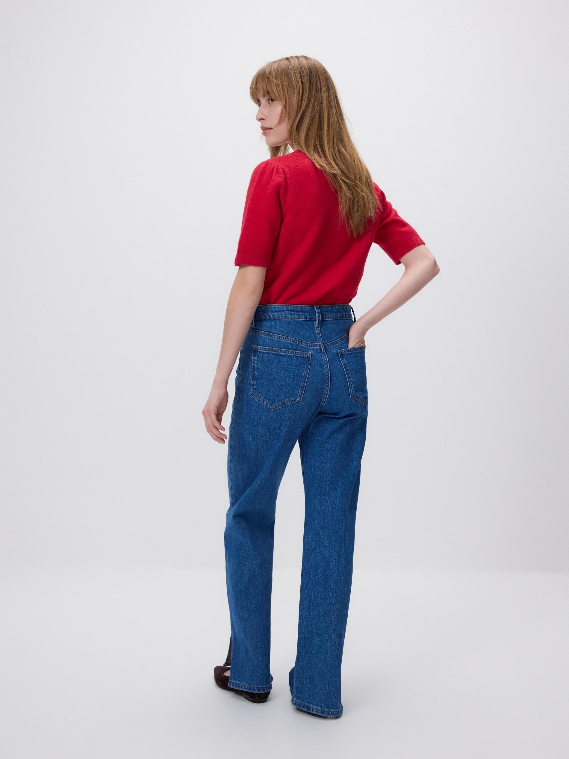 LADIES` JEANS T ROUSERS BLUE JEANS, Blue, large image number 2