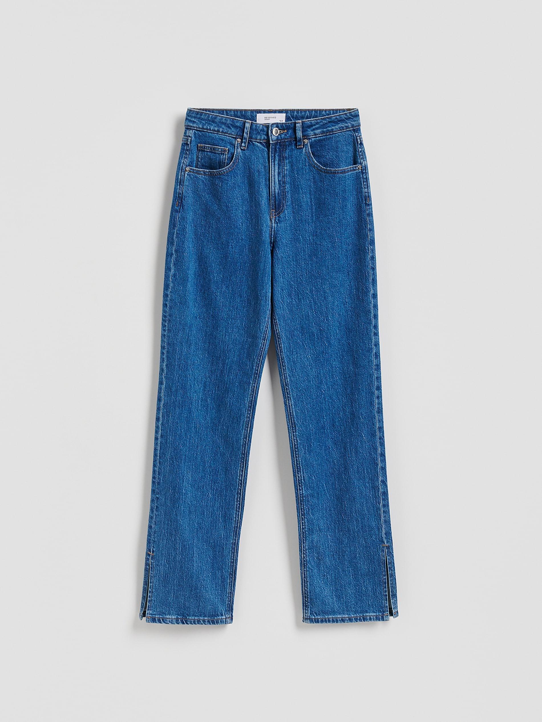 LADIES` JEANS T ROUSERS BLUE JEANS, Blue, large image number 3