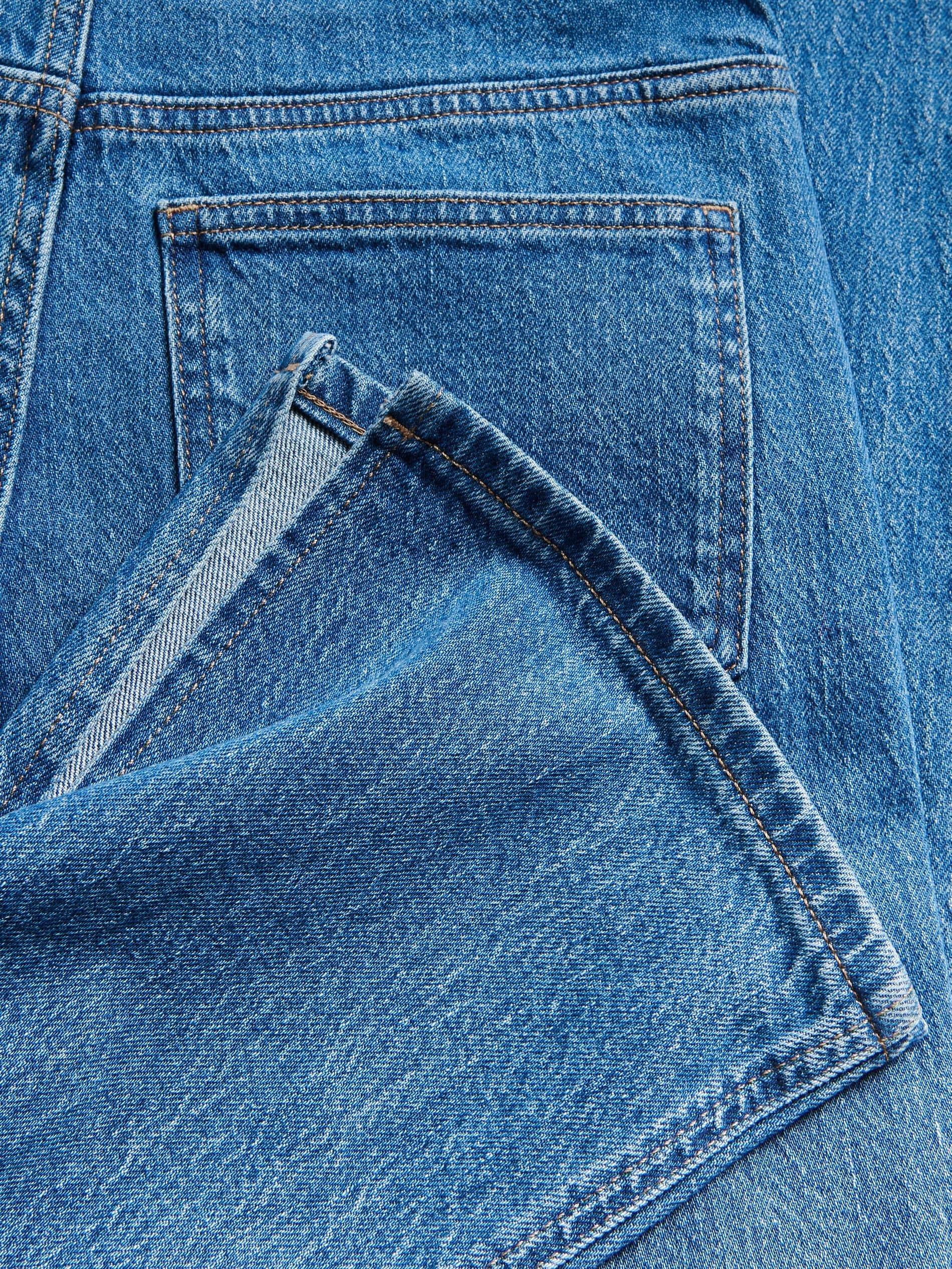 LADIES` JEANS T ROUSERS BLUE JEANS, Blue, large image number 4