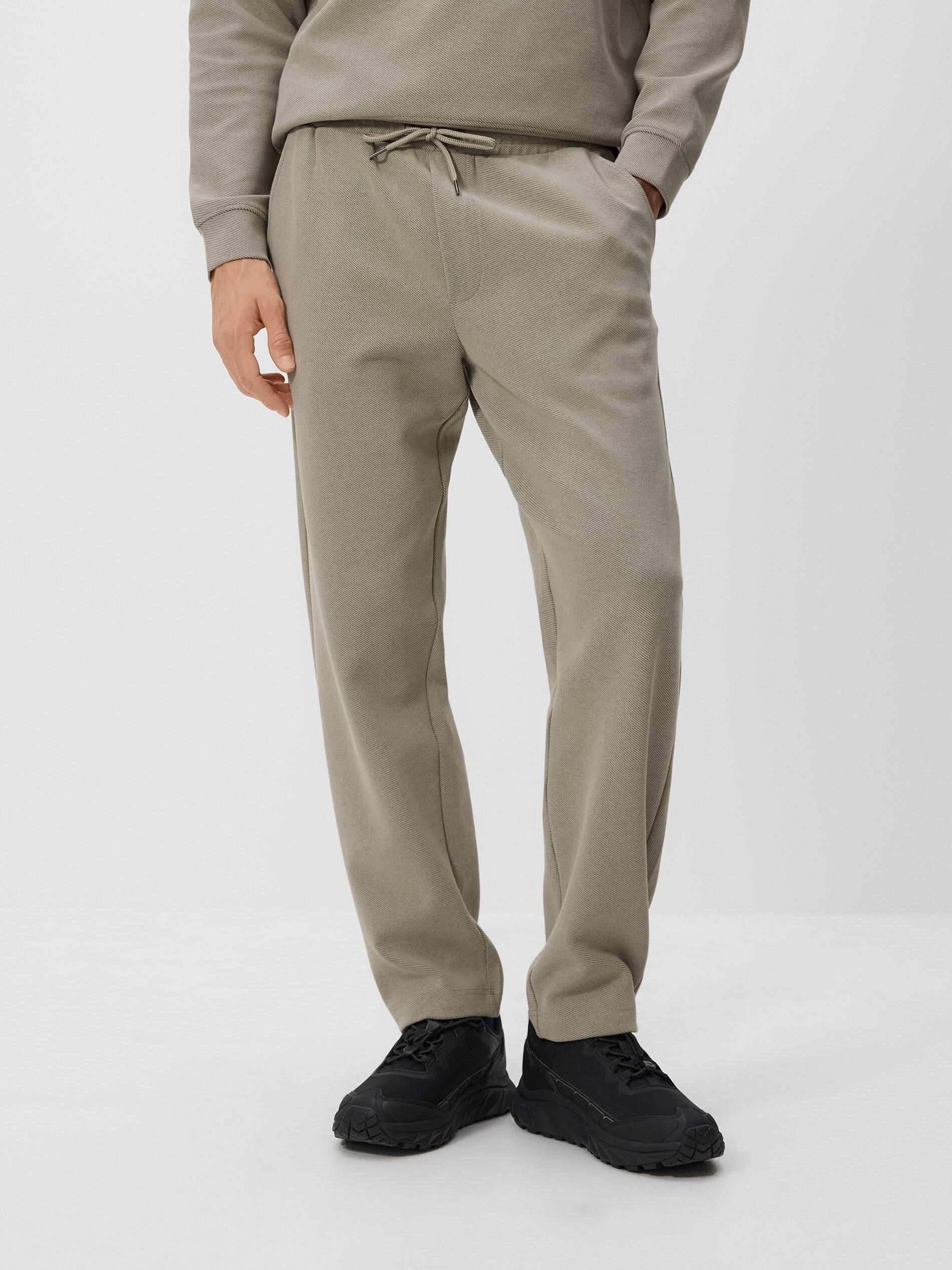 Beige Straight Joggers, Beige, medium