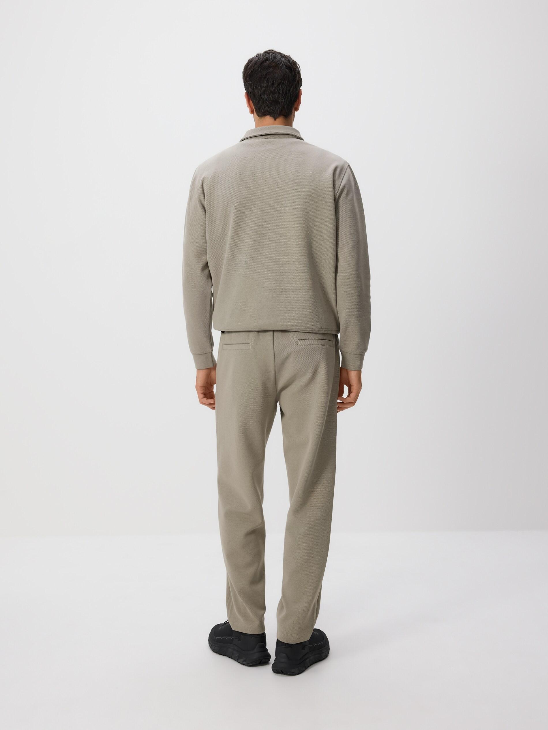 Beige Straight Joggers, Beige, large image number 1
