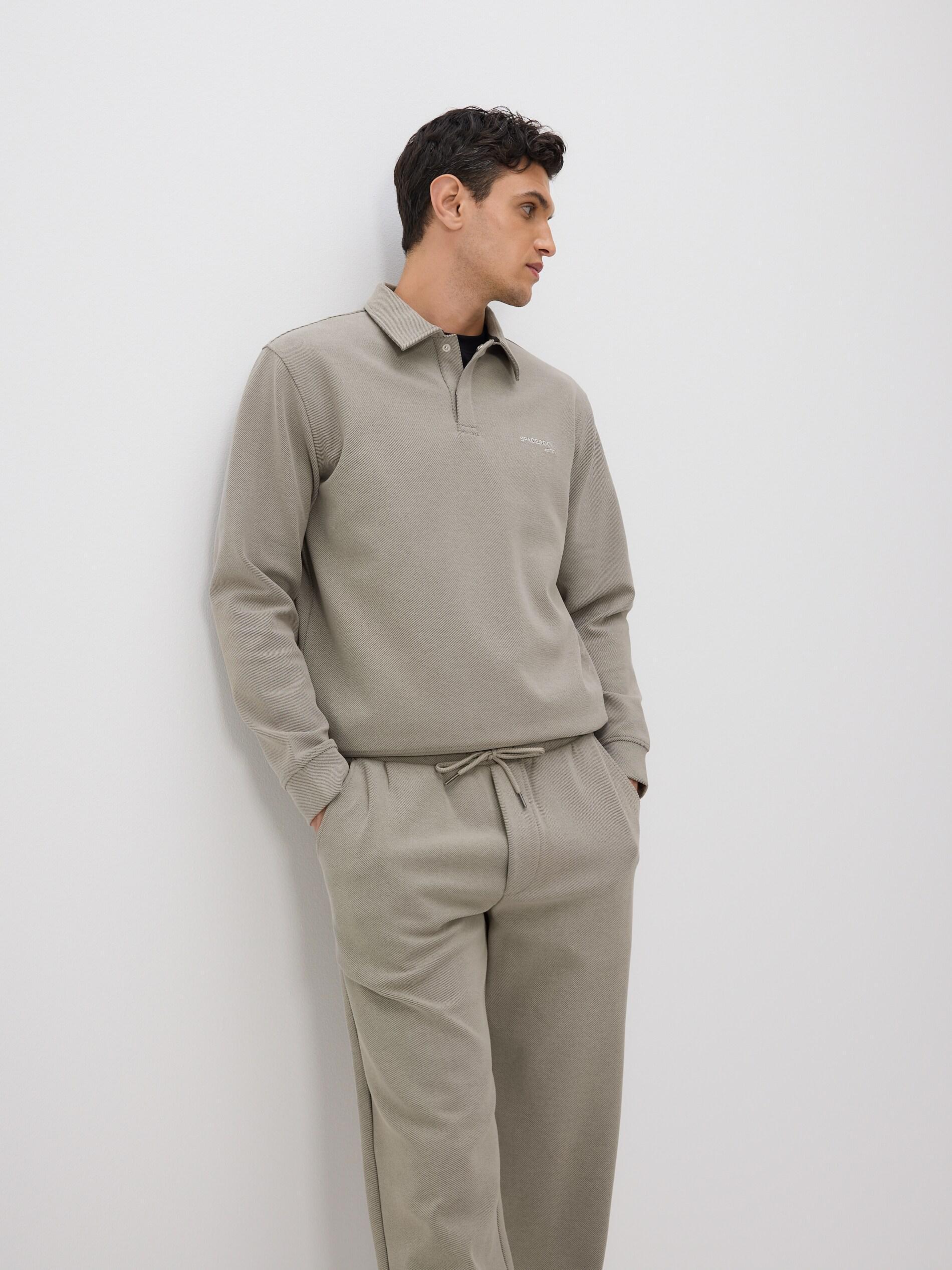 Beige Straight Joggers, Beige, large image number 2