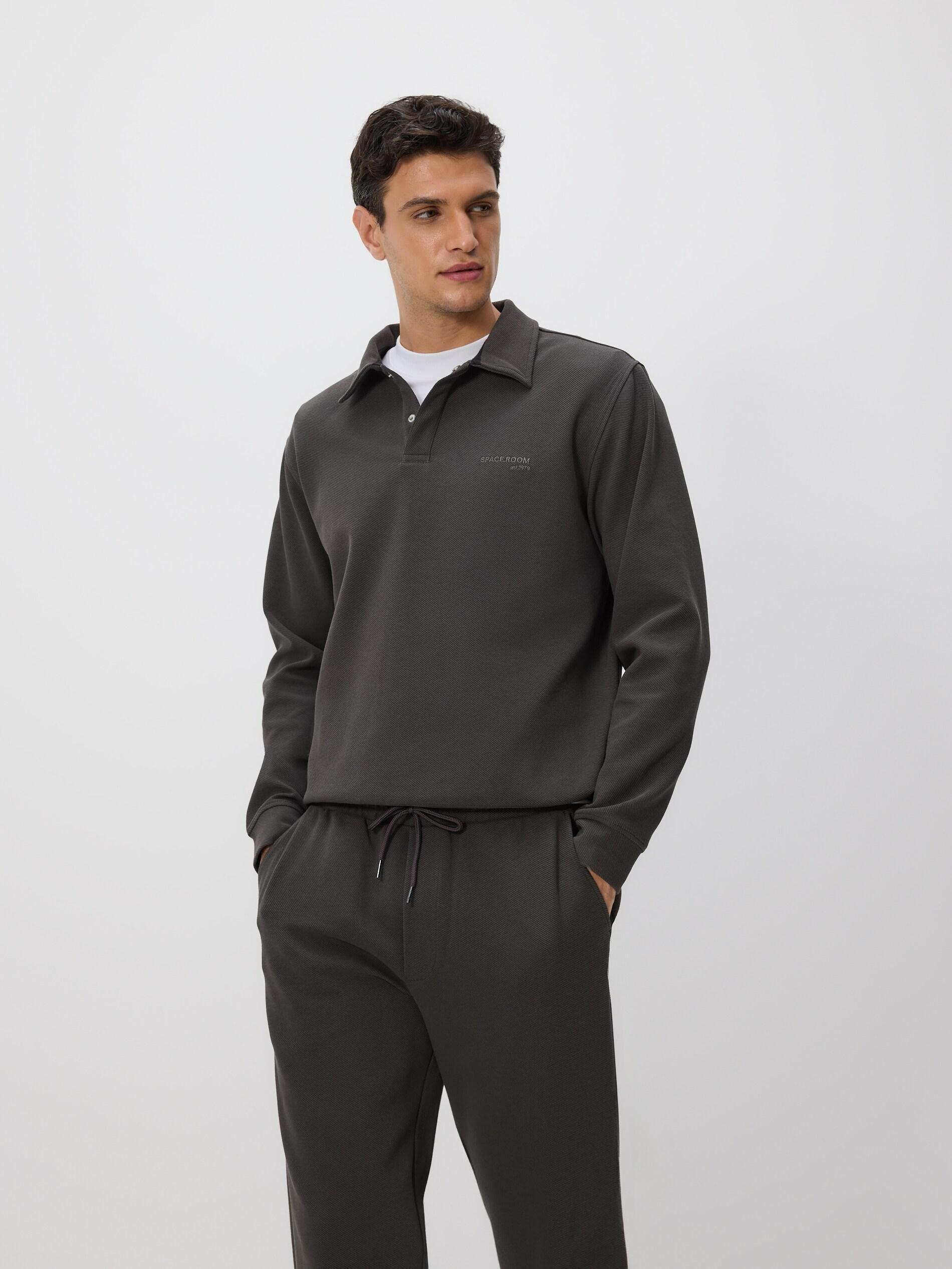 Grey Straight Joggers, Grey, large image number 3