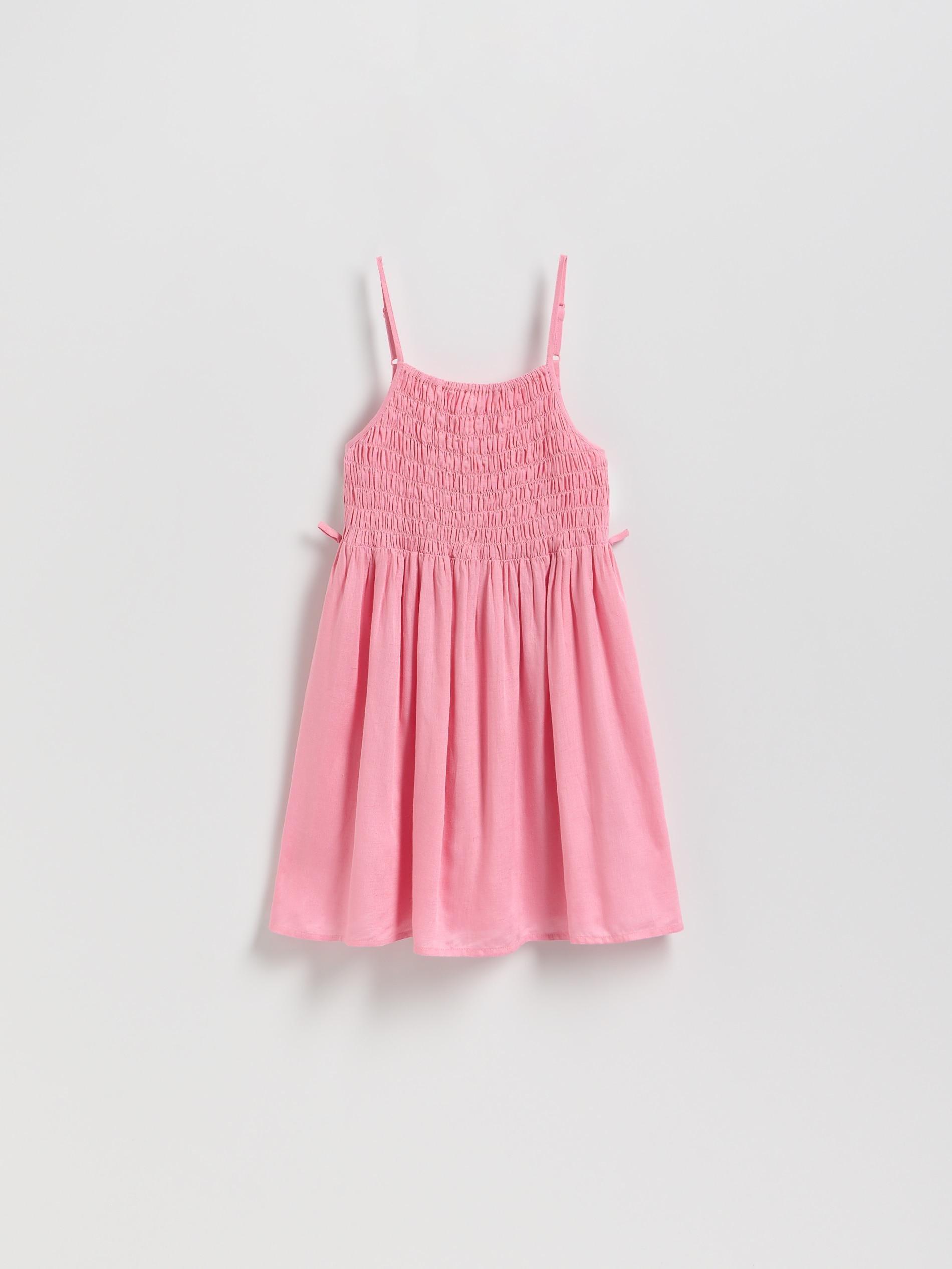 Pink Linen-Rich Dress, , large image number 2