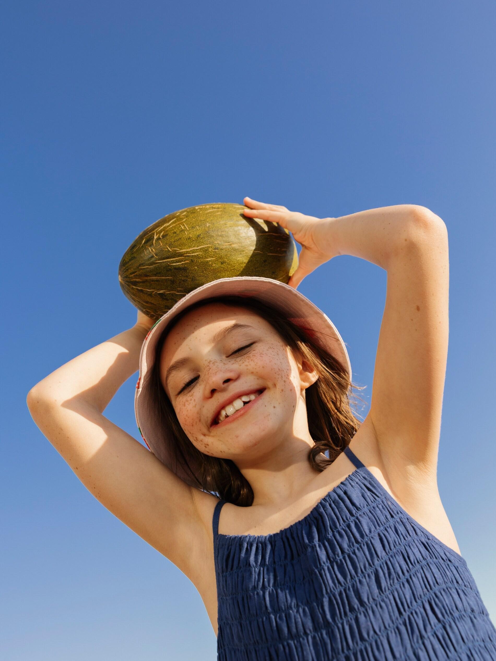 Blue Linen-Rich Dress, Blue, medium