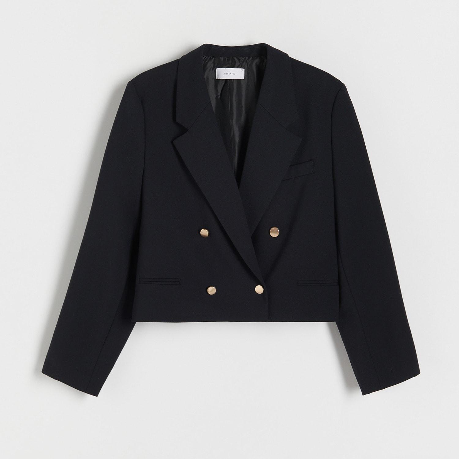 Navy Short Jacket, , large image number 0