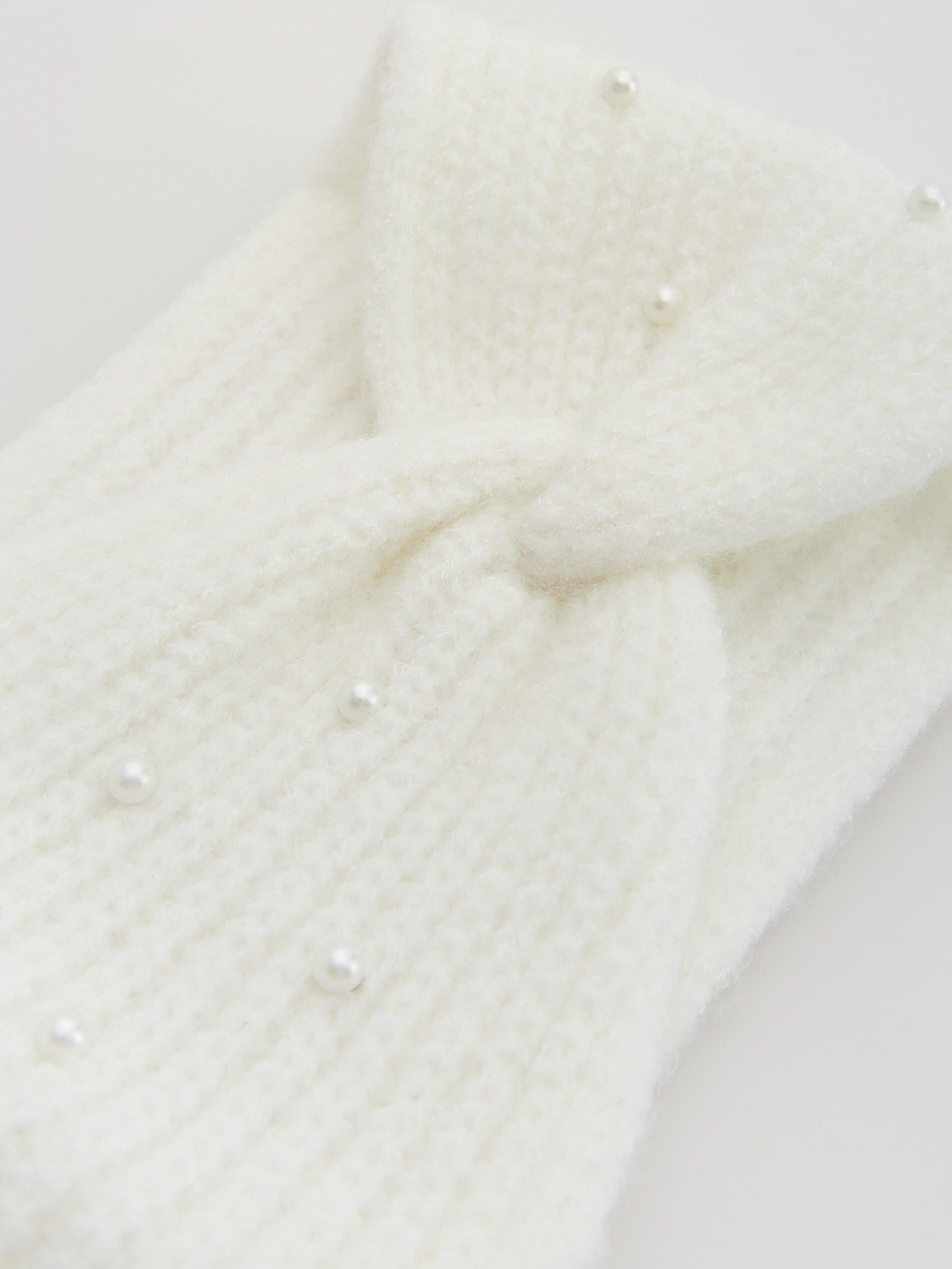 Cream Knitted Headband, Women, , large image number 3