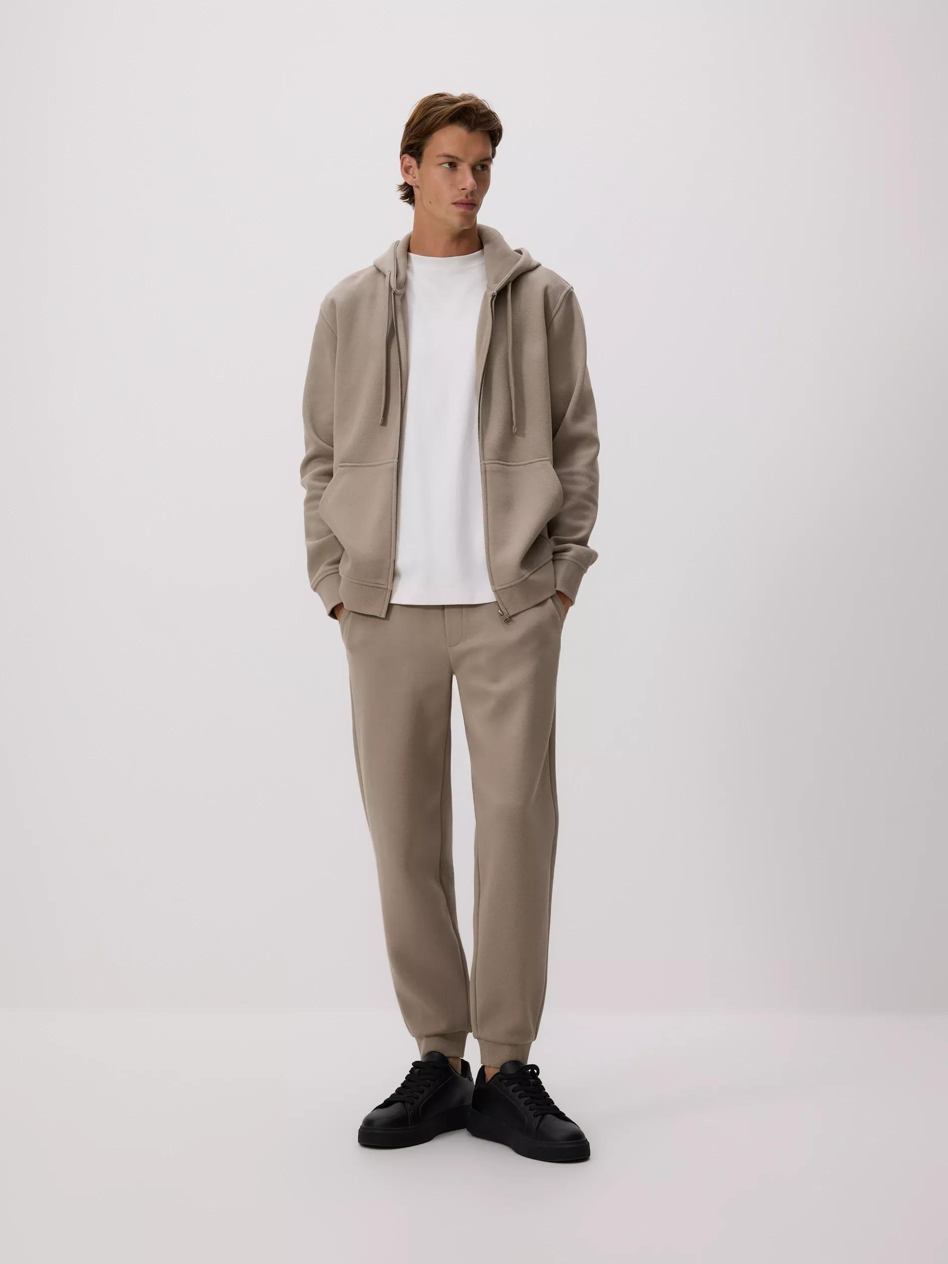 Brown Cotton Rich Jogger Sweatpants, Brown, medium