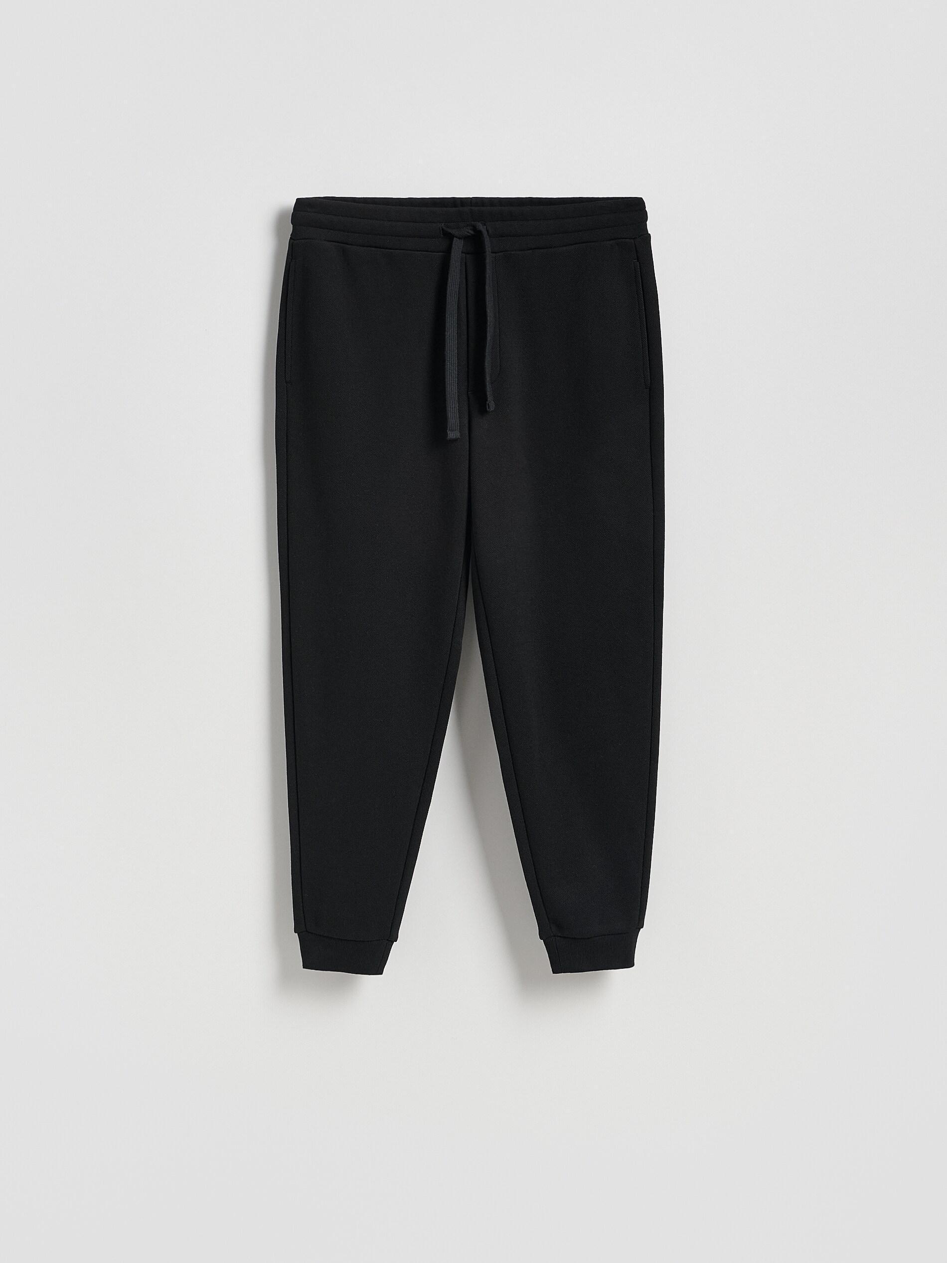Black Cotton Rich Jogger Sweatpants, Black, large image number 4