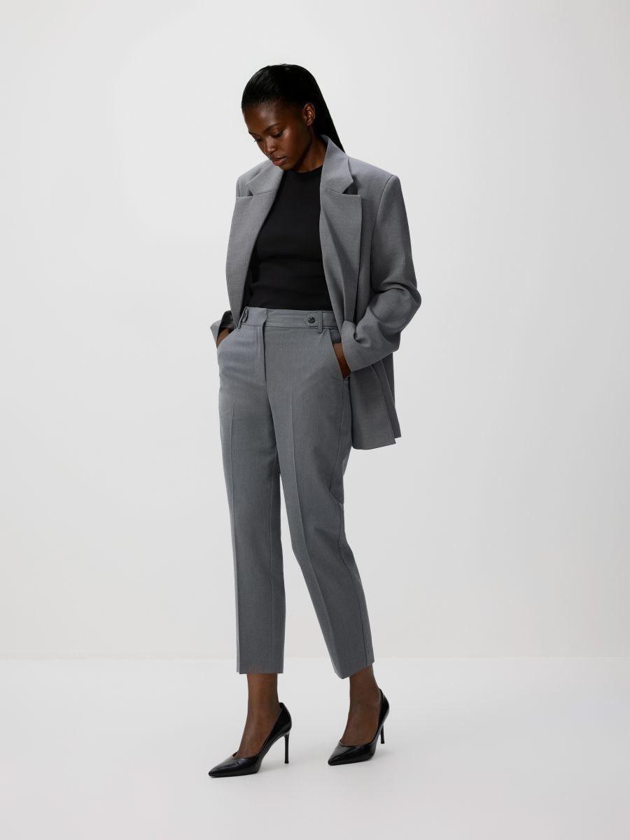 Grey Trousers with a crease, Grey, medium