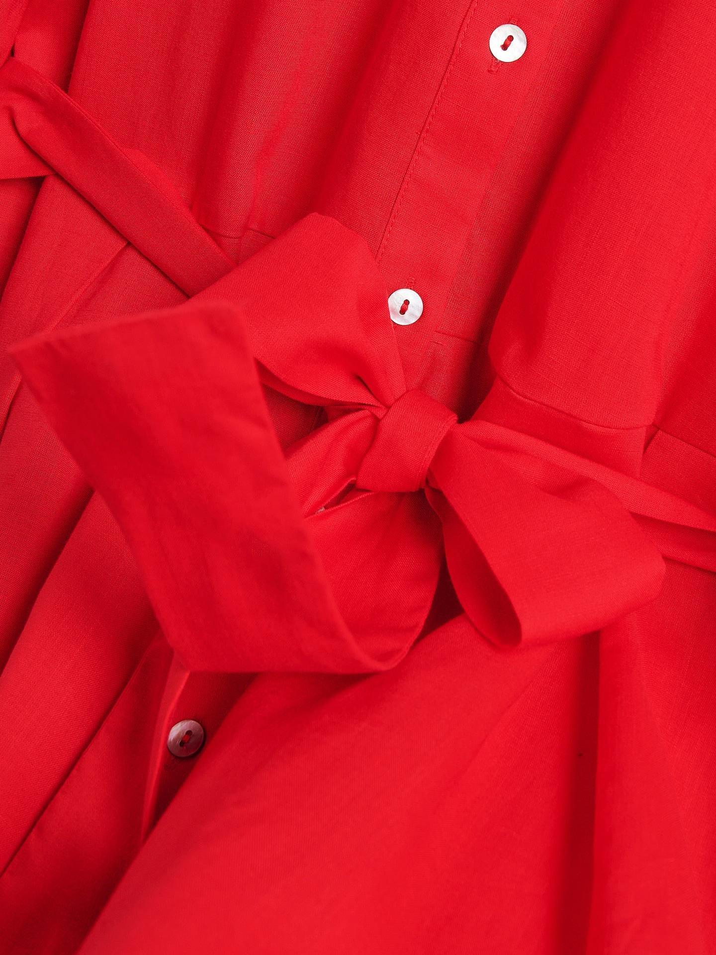 Red Lyocell Dress, Red, large image number 4