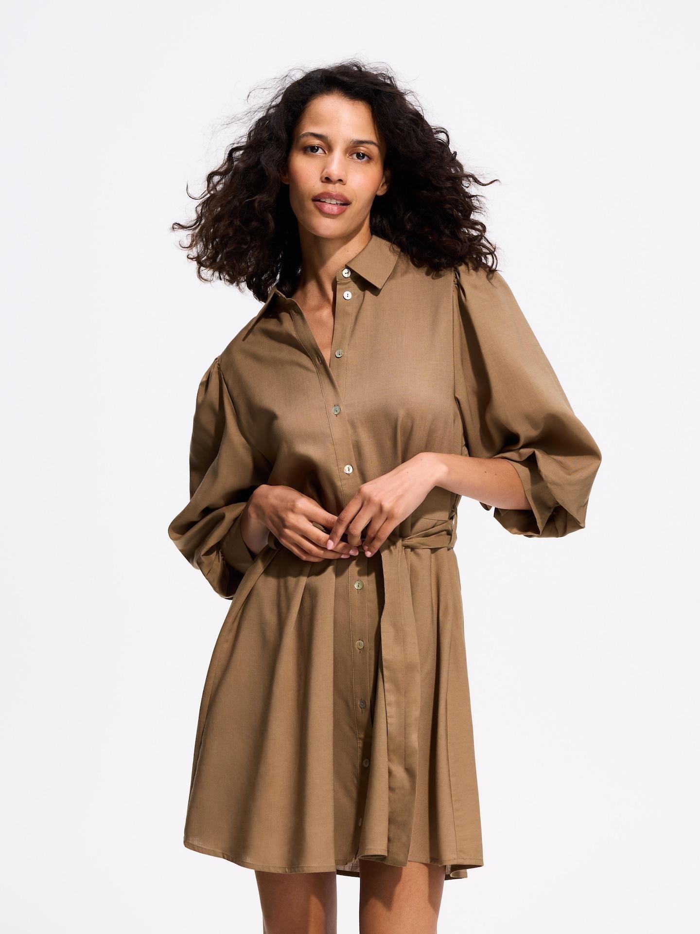 Green Lyocell Dress, Khaki, medium