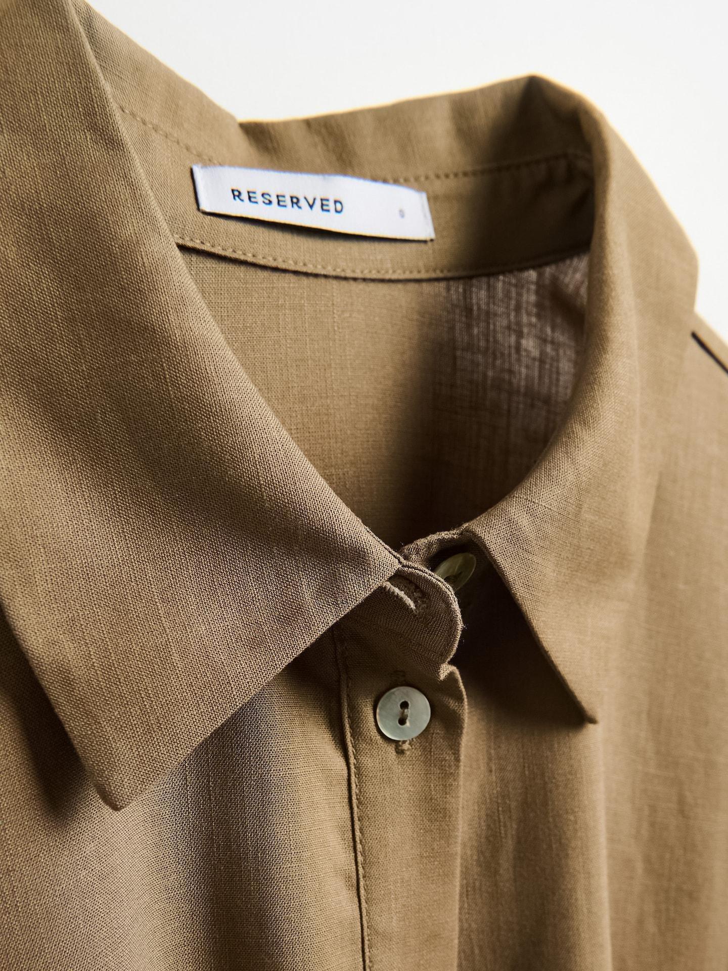 Green Lyocell Dress, Khaki, large image number 4