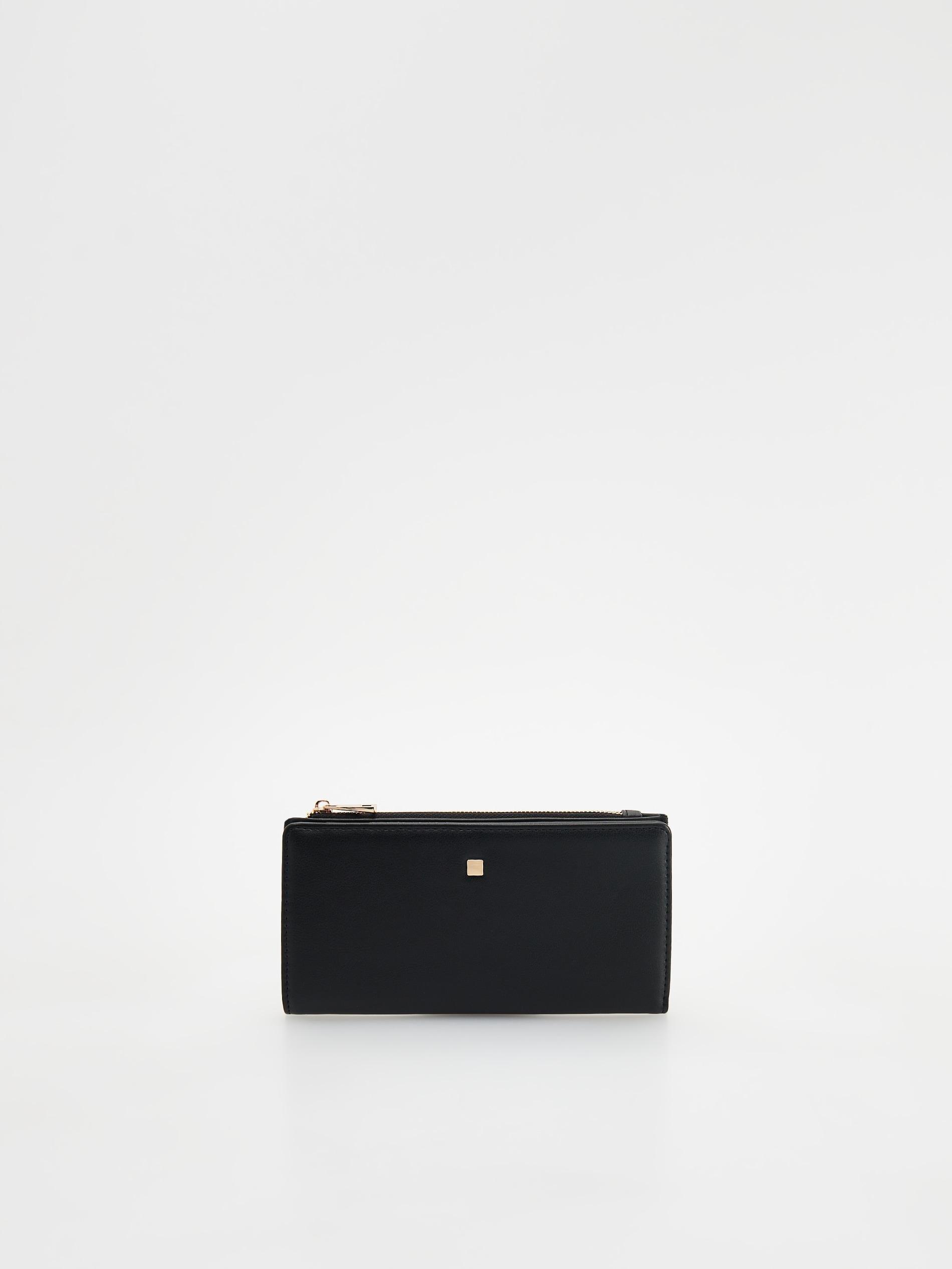 Black Large Wallet, Black, large image number 0
