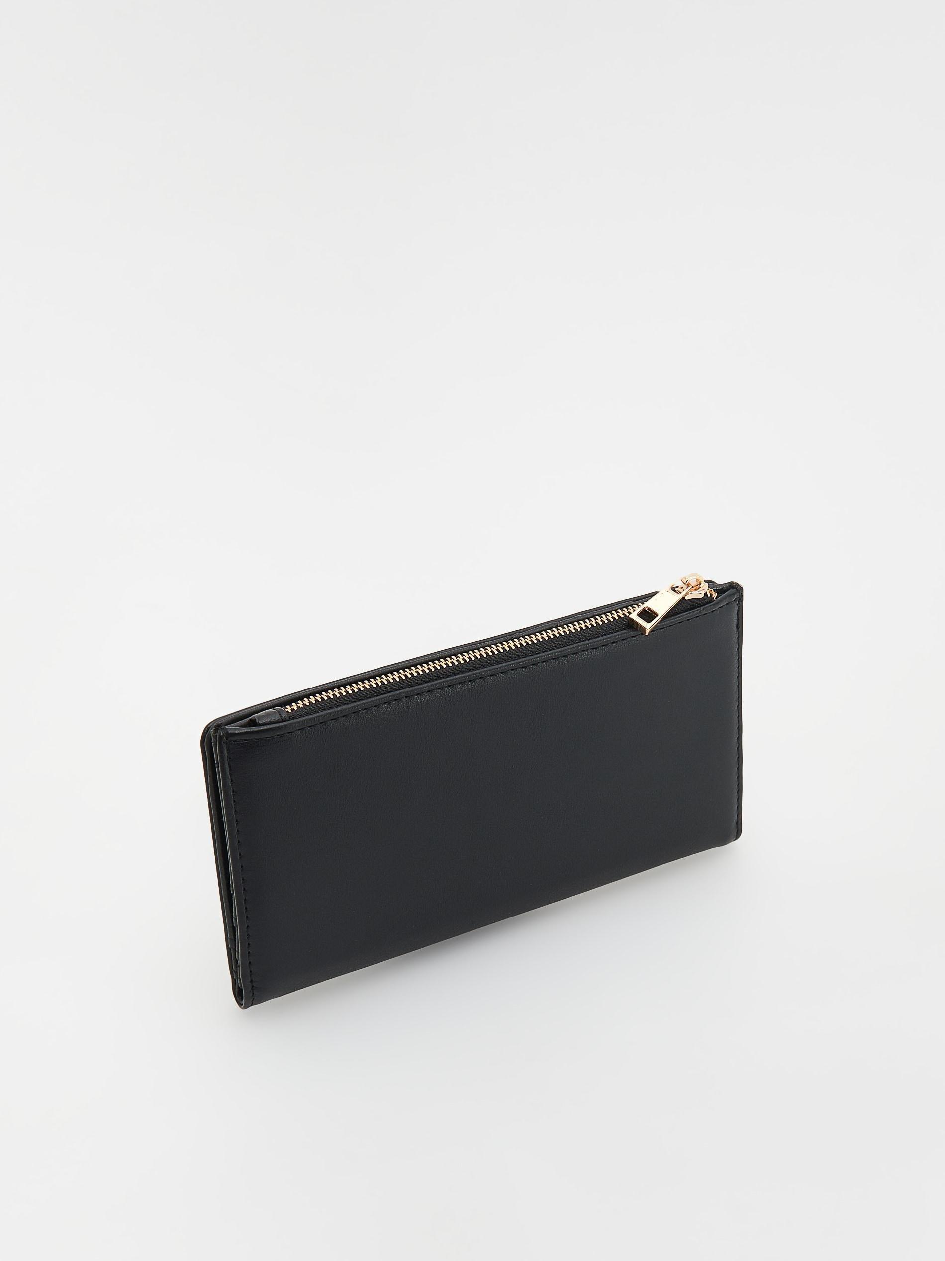 Black Large Wallet, Black, large image number 1
