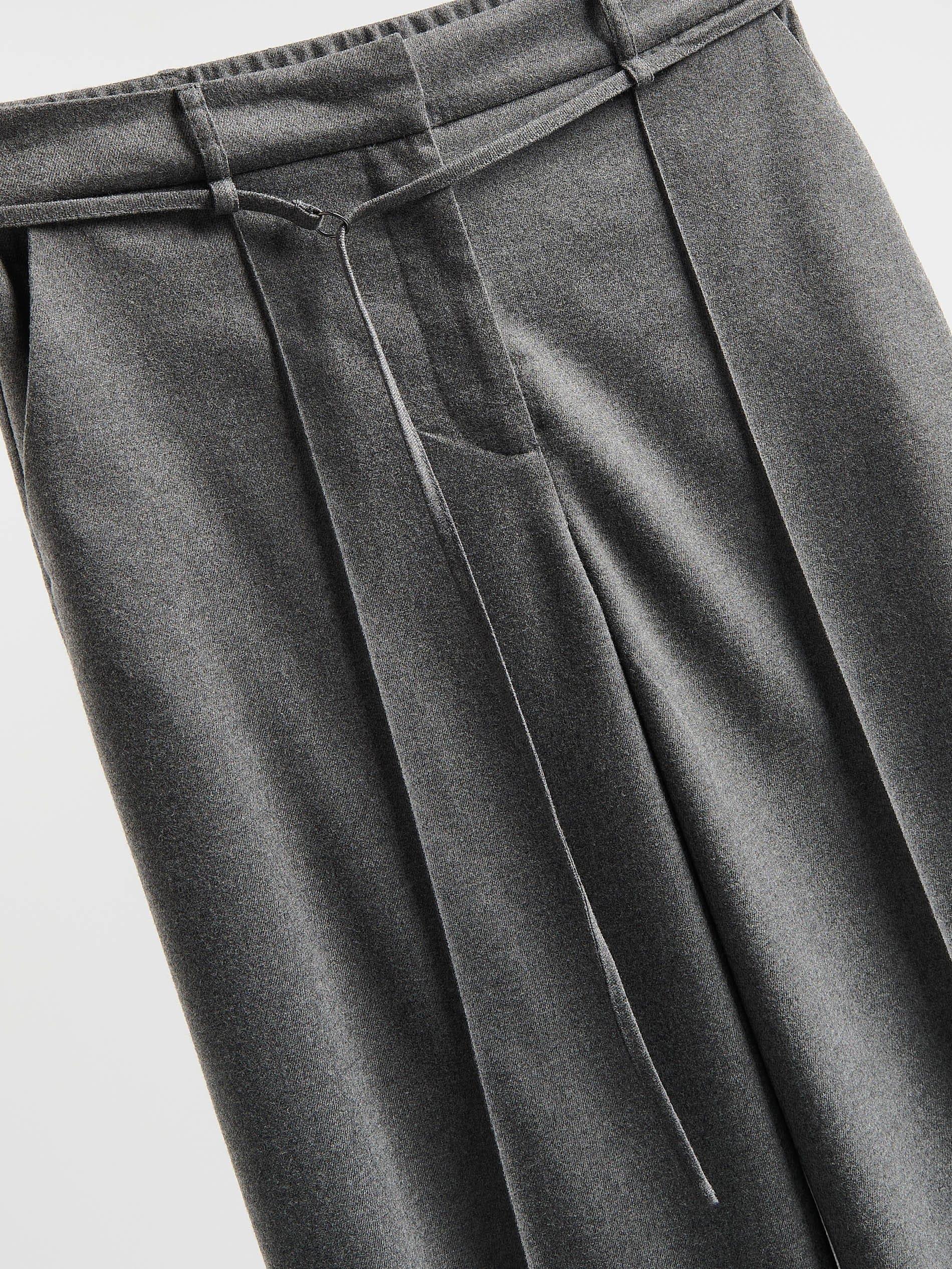 Grey Trousers With Pressed Crease, Grey, large image number 4