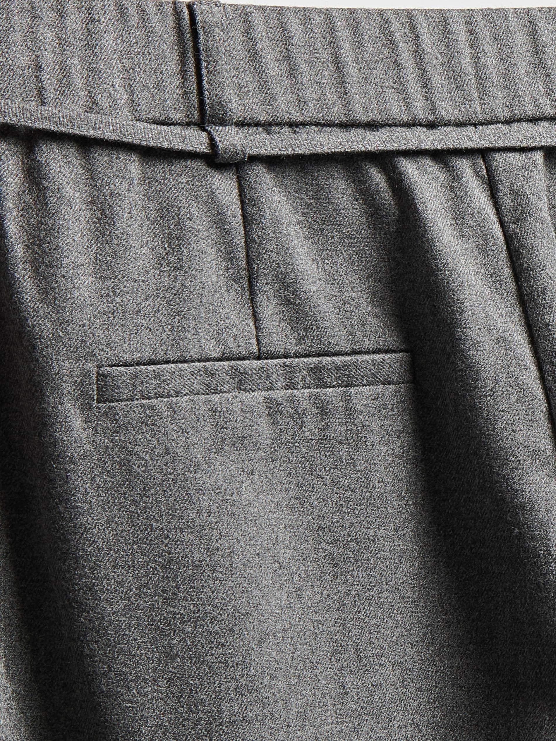 Grey Trousers With Pressed Crease, Grey, large image number 5