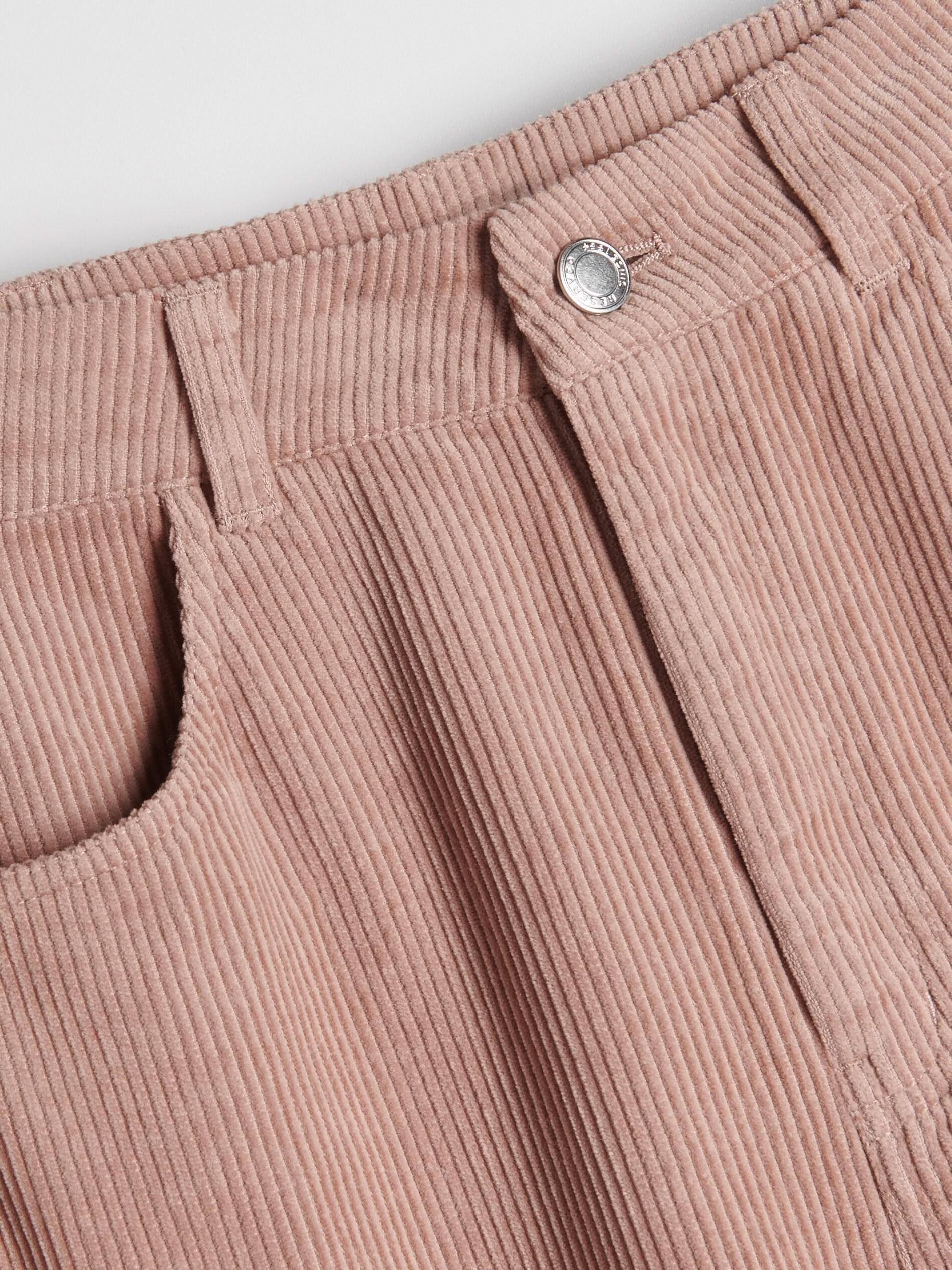 Pastel Pink Corduroy Pants, Women, , large image number 4