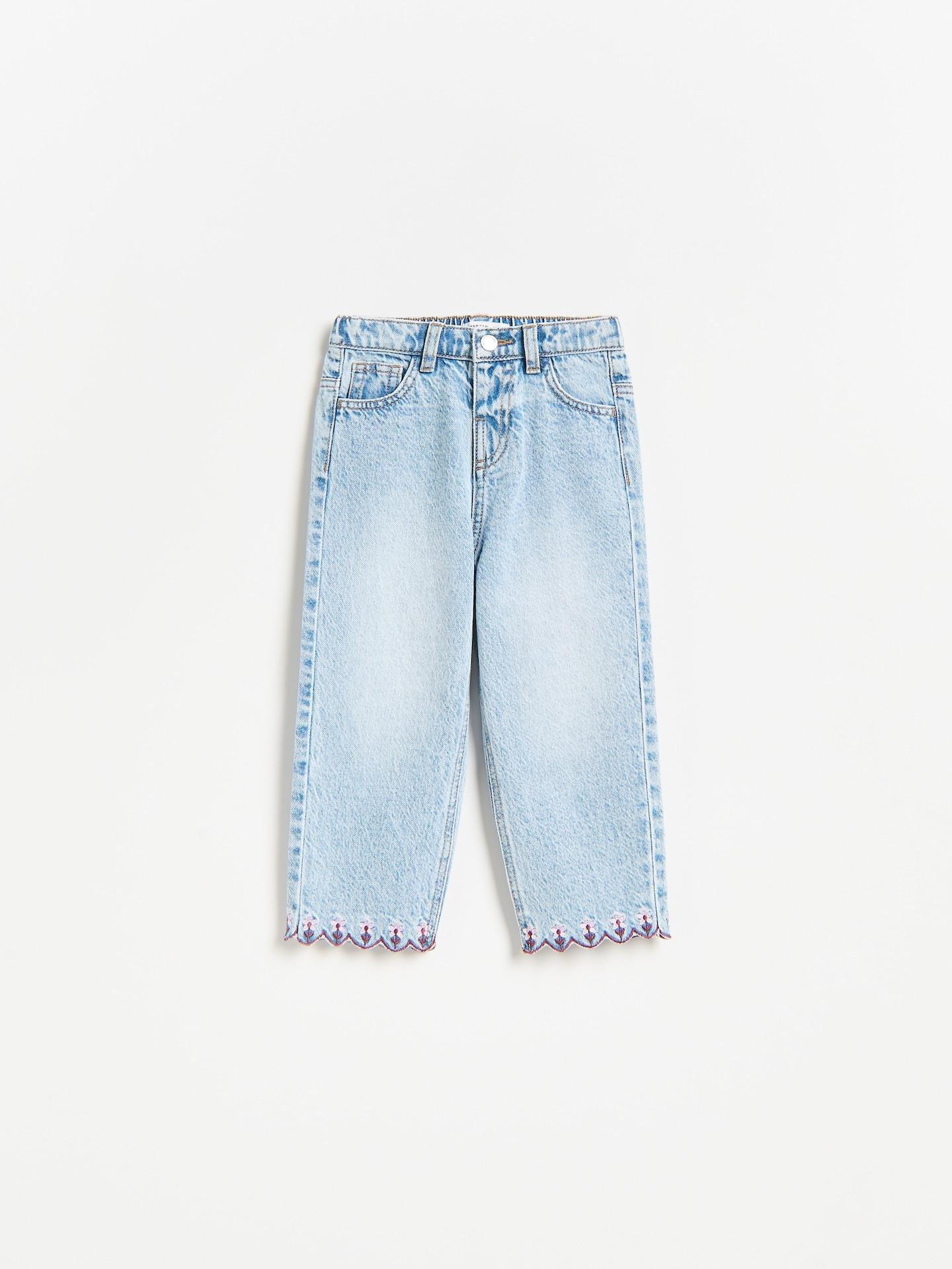 Blue Jeans With Embroidery, Blue, large image number 0