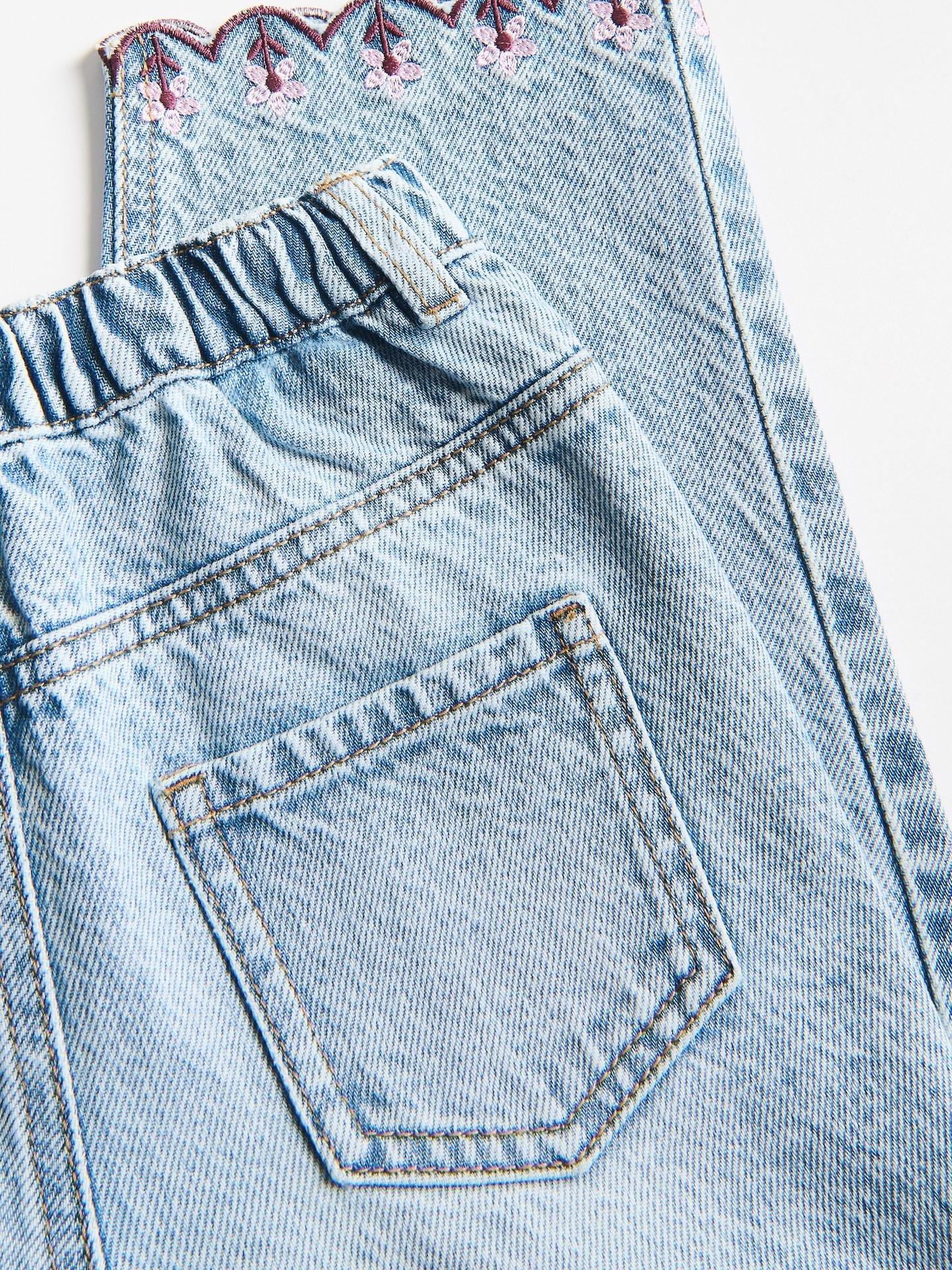 Blue Jeans With Embroidery, Blue, large image number 4