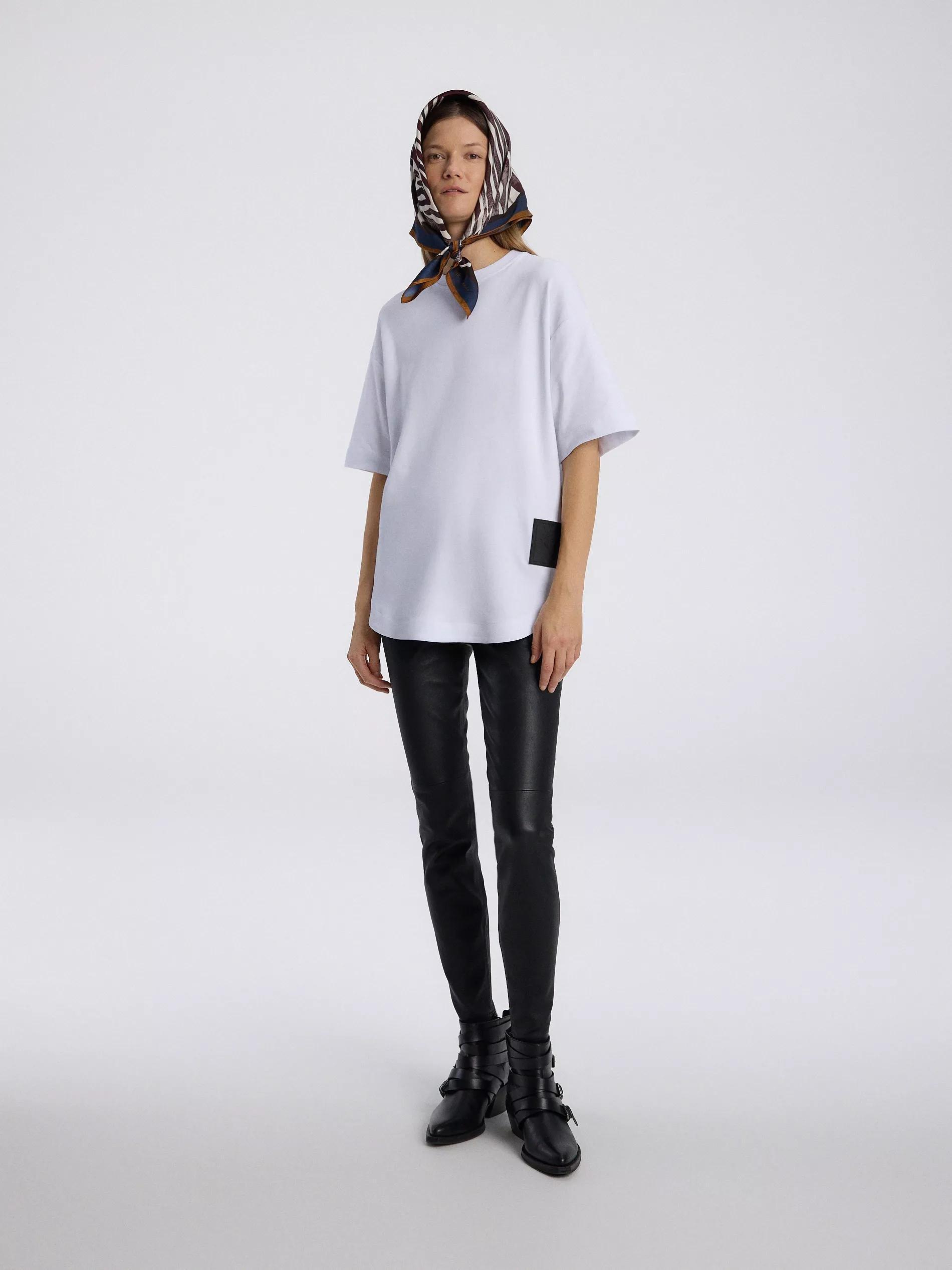 White Oversized T-Shirt With Manifest Mmc X Reserved, , large image number 8