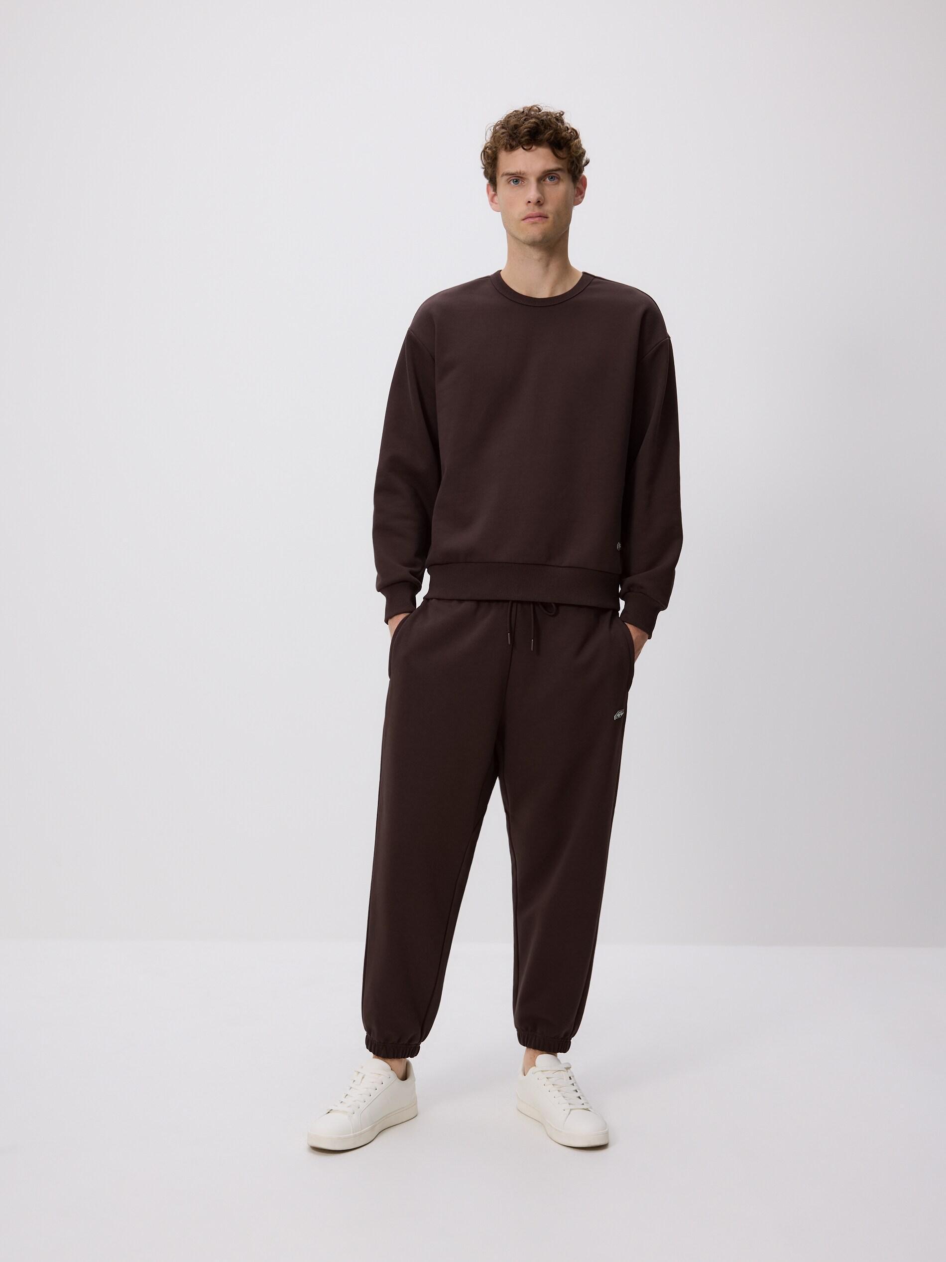 Brown Comfort Sweatpants, Brown, large image number 0