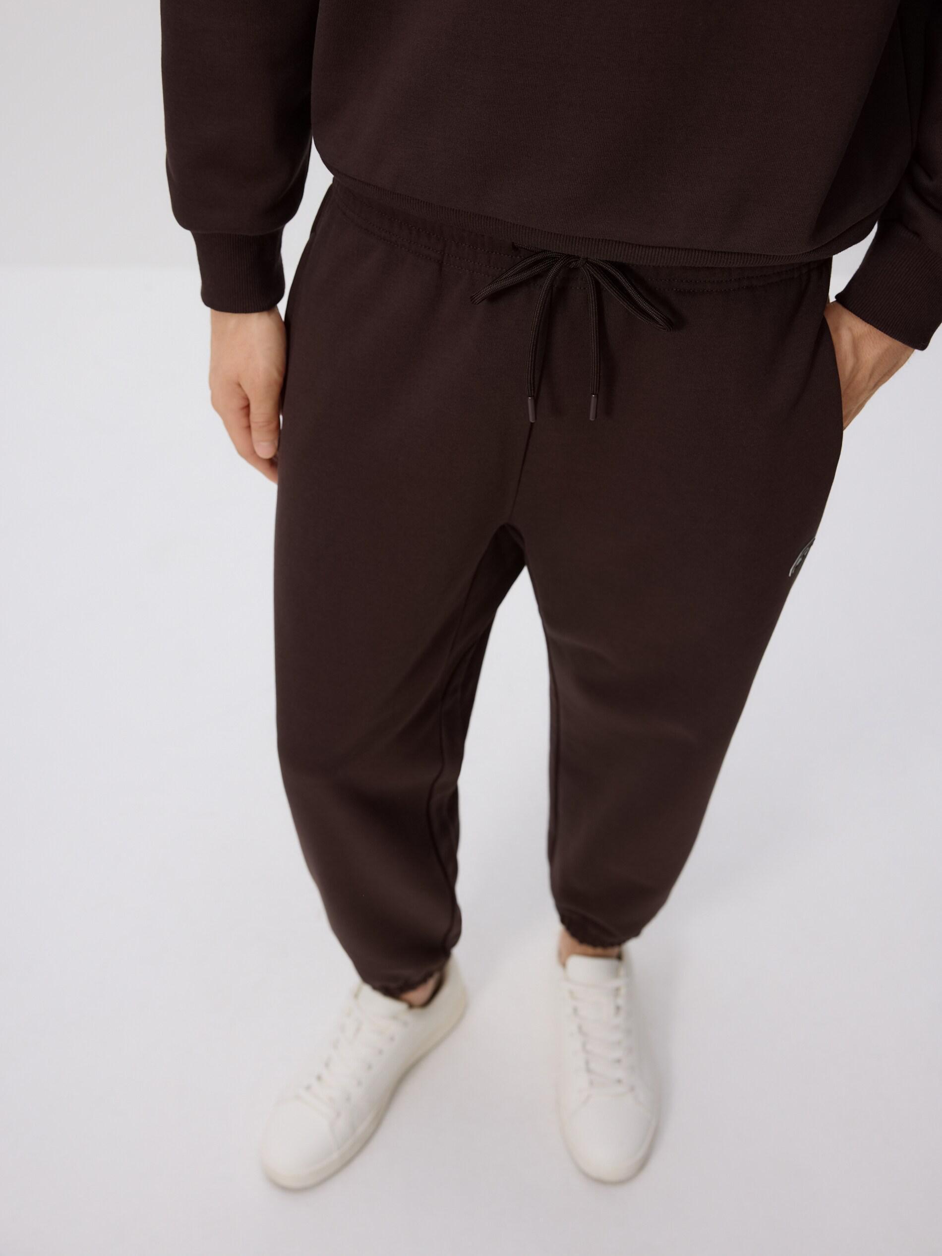 Brown Comfort Sweatpants, Brown, large image number 1